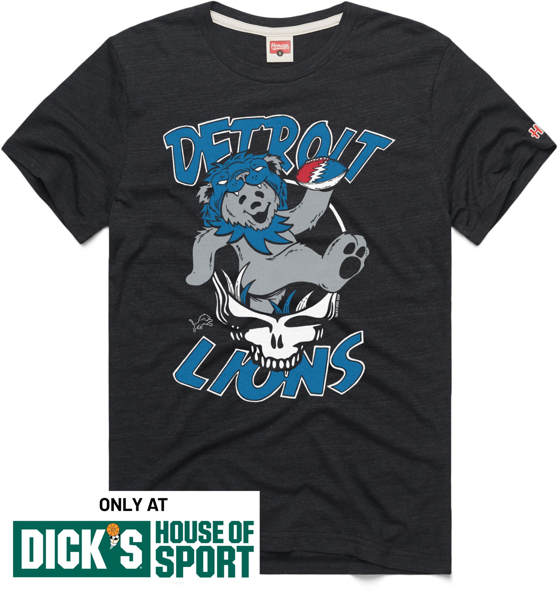 HOMAGE Men's Detroit Lions Grateful Dead T-Shirt