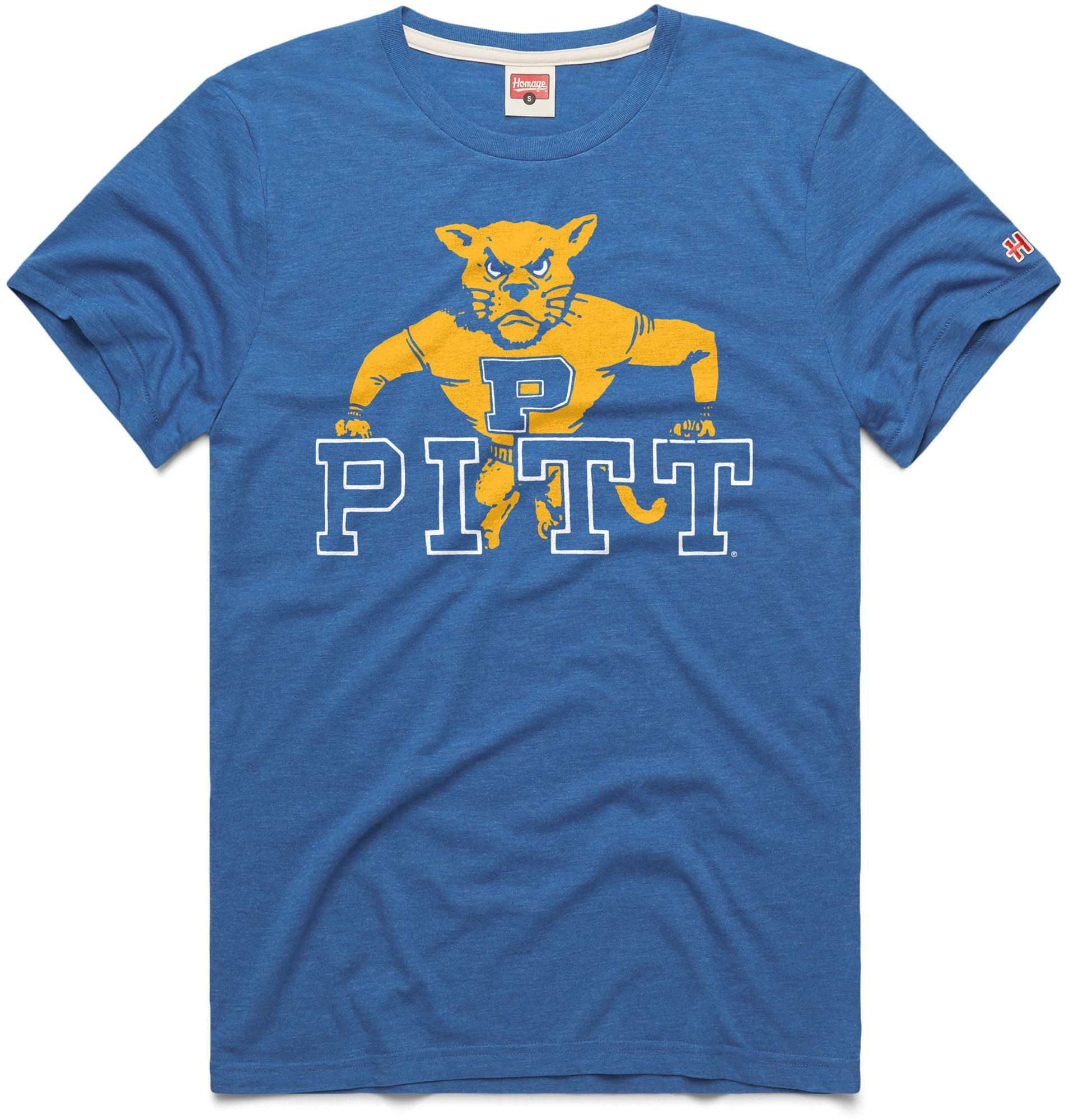 HOMAGE Men's Pitt Panthers Royal Blue Alternate Logo T-Shirt