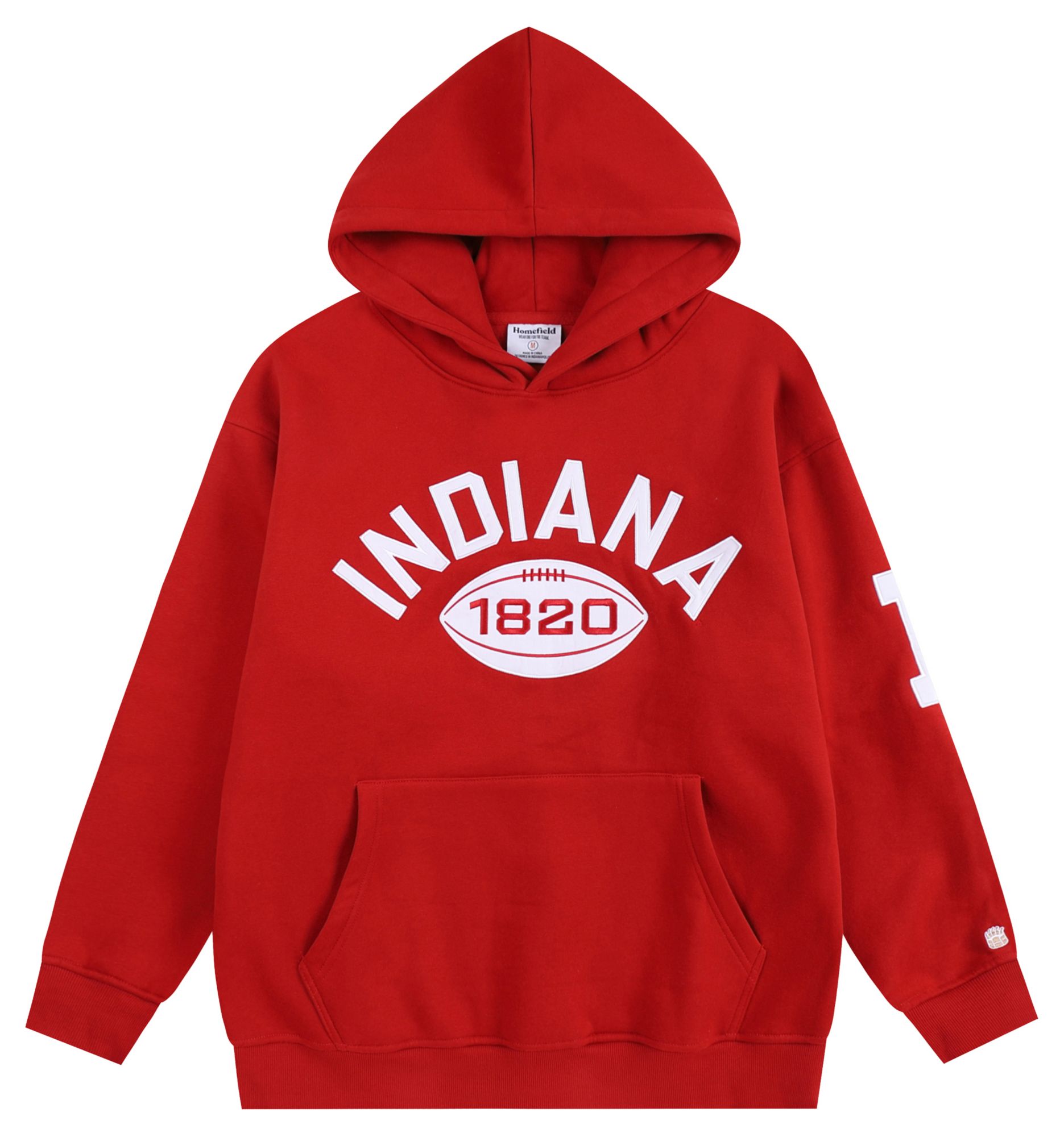 Homefield Men's Indiana Hoosiers Crimson Heavyweight Hoodie