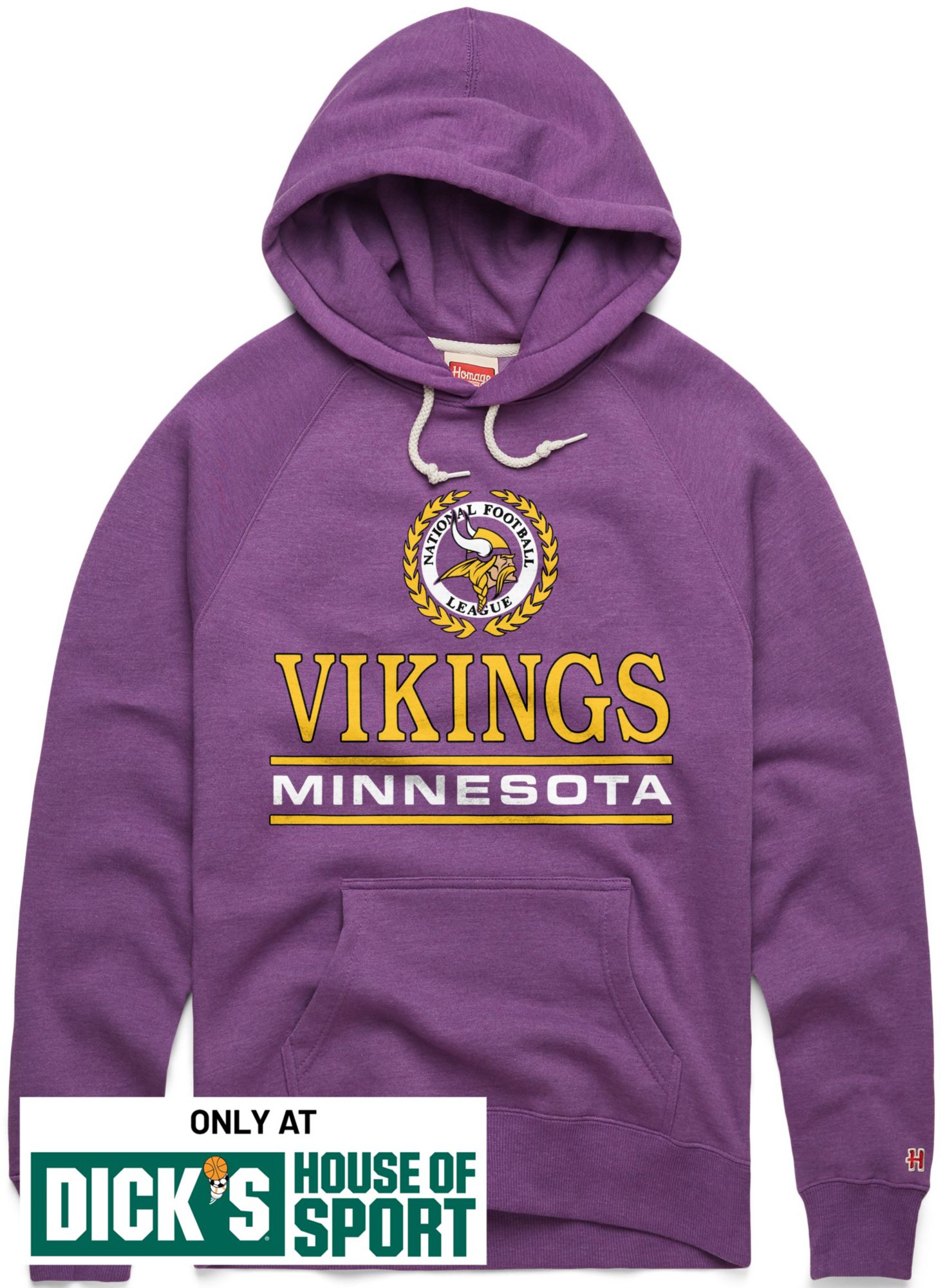 HOMAGE Men's Minnesota Vikings Crest Hoodie