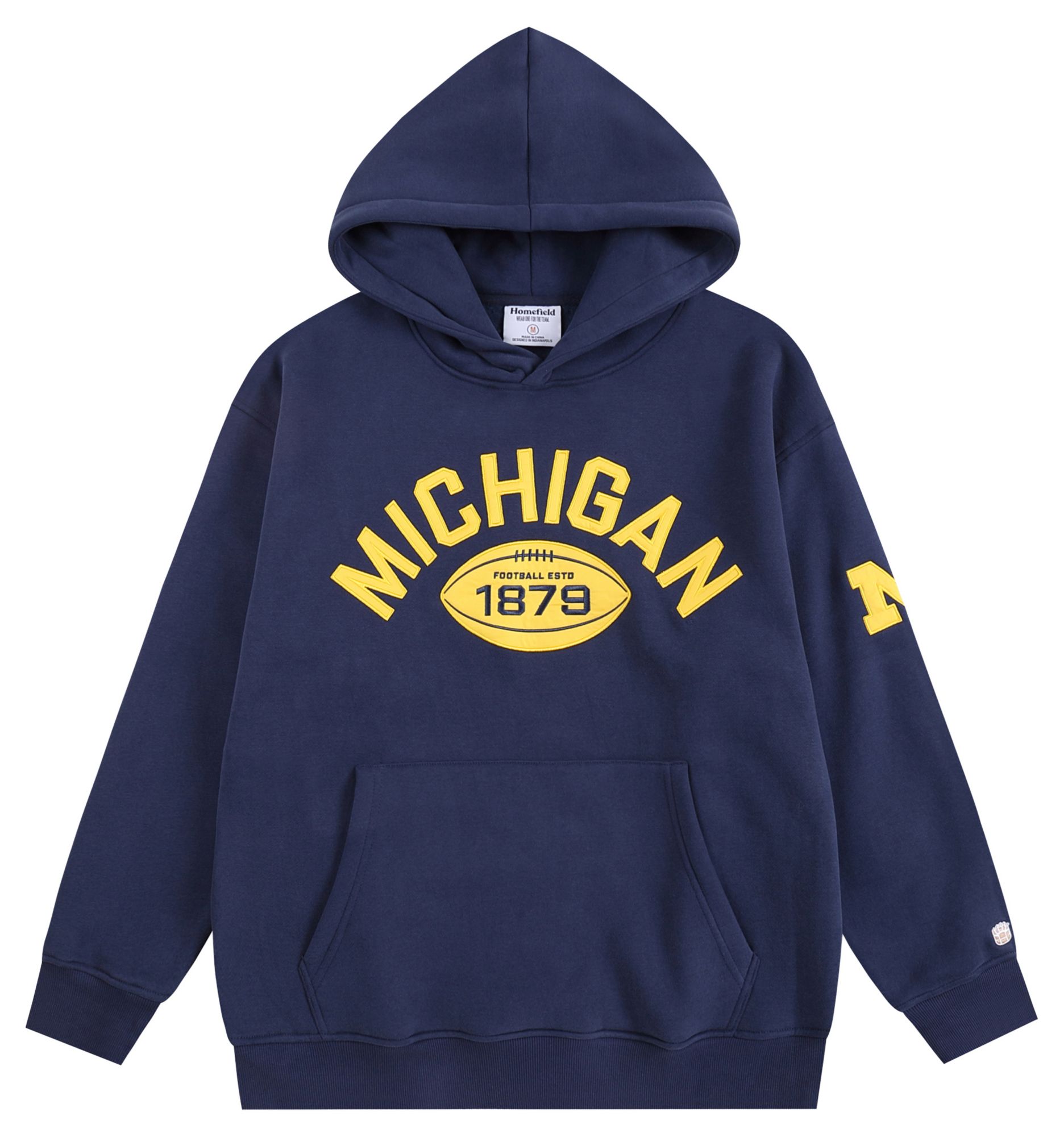Homefield Men's Michigan Wolverines Navy Heavyweight Hoodie