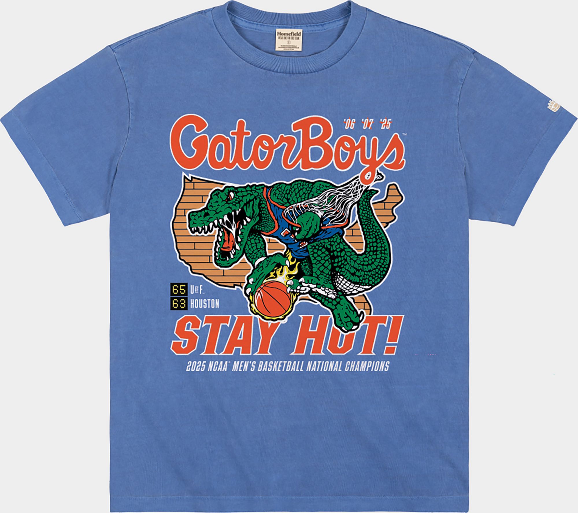Homefield Men's Florida Gators Royal Gator Boys T-Shirt