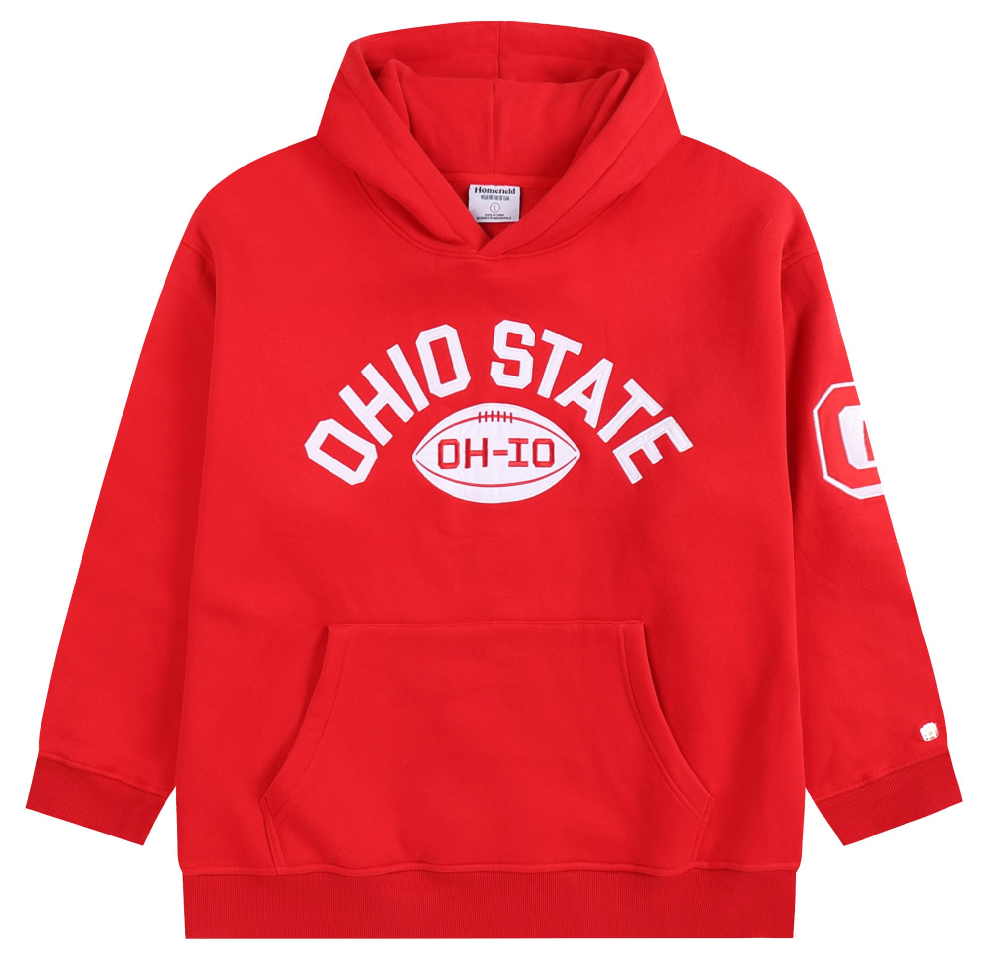 Homefield Men's Ohio State Buckeyes Red Heavyweight Hoodie