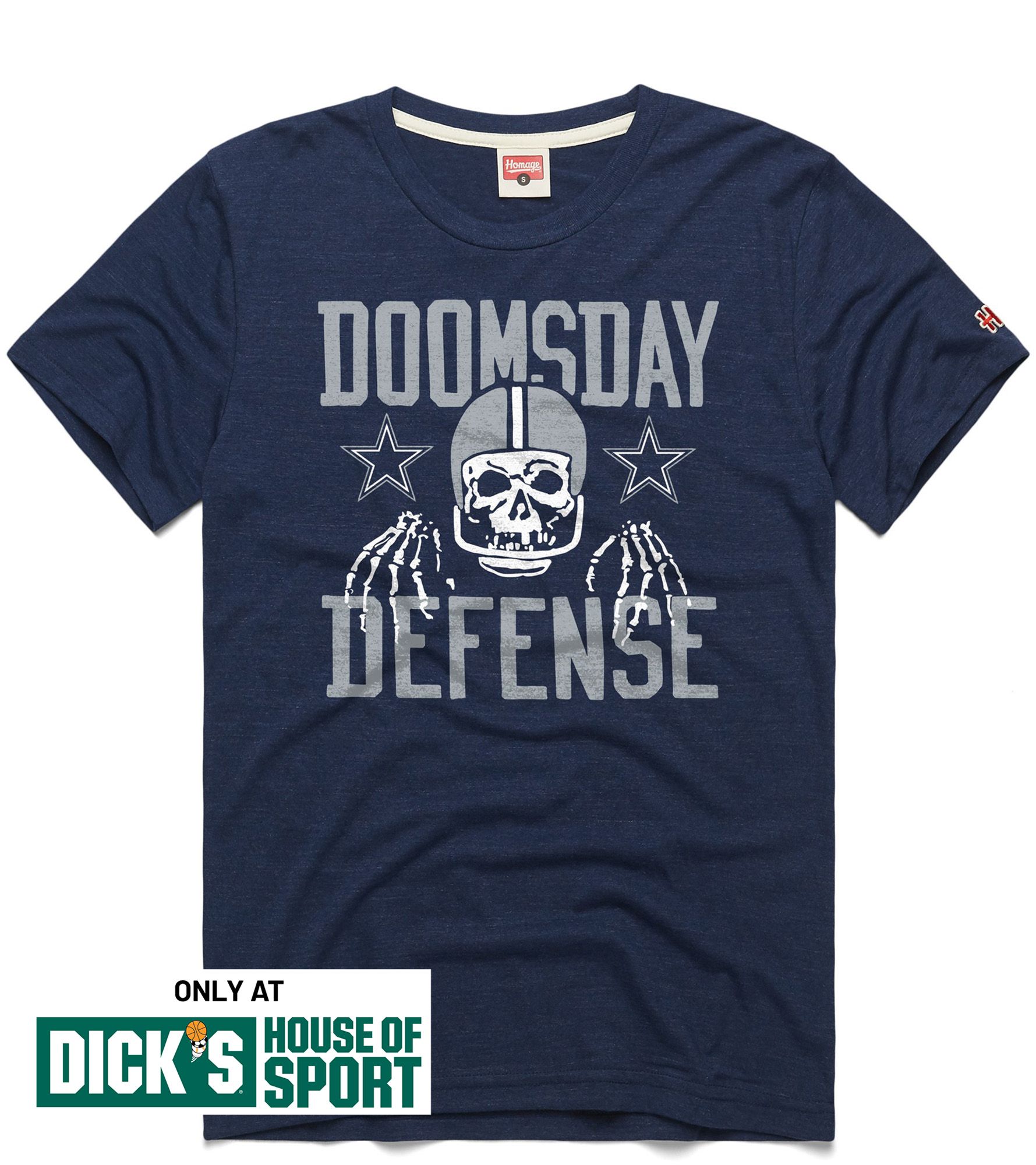 HOMAGE Men's Dallas Cowboys Navy Doomsday Defense T-Shirt