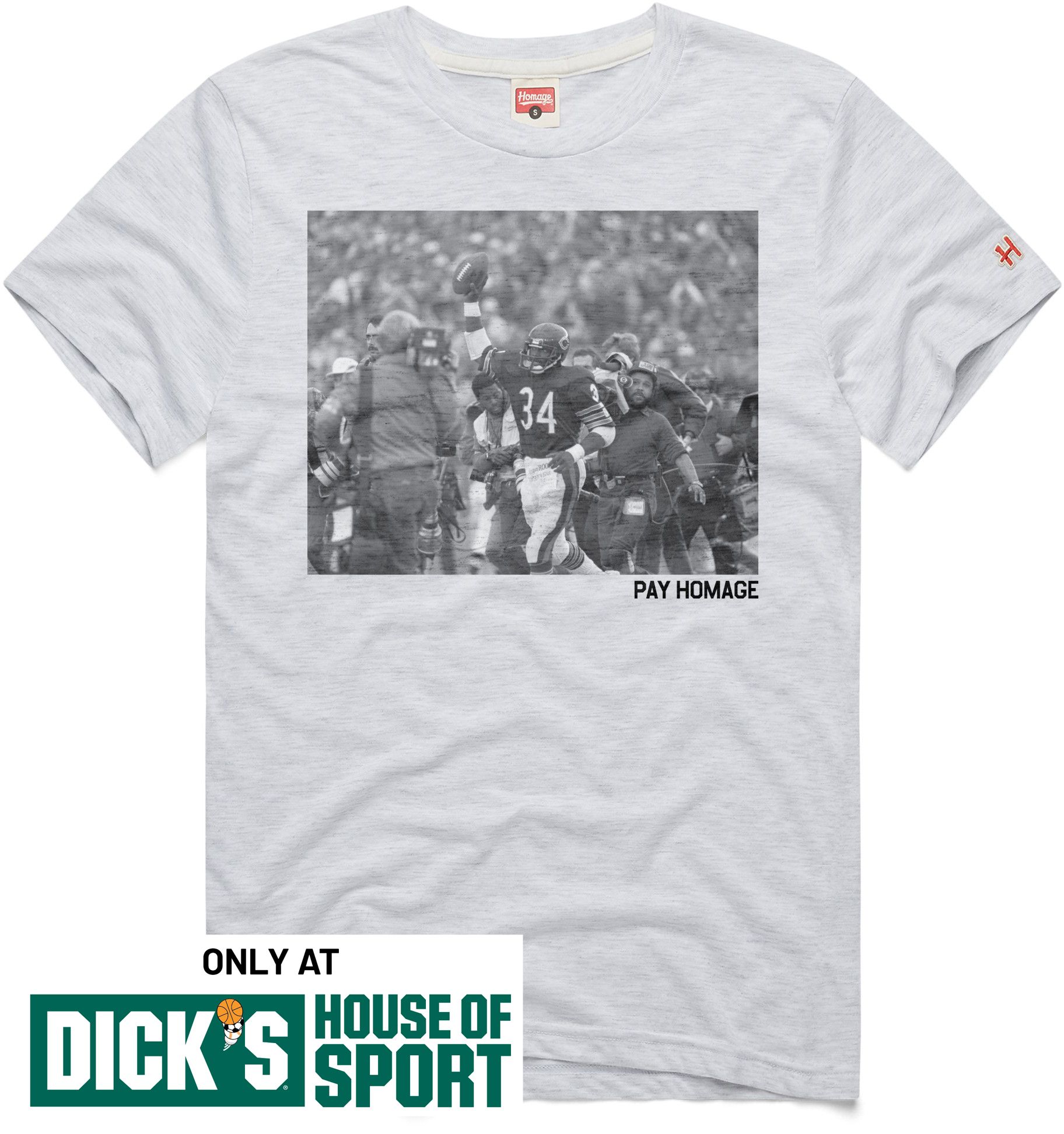 HOMAGE Men's Chicago Bears Walter Payton Ash Pay Homage T-Shirt