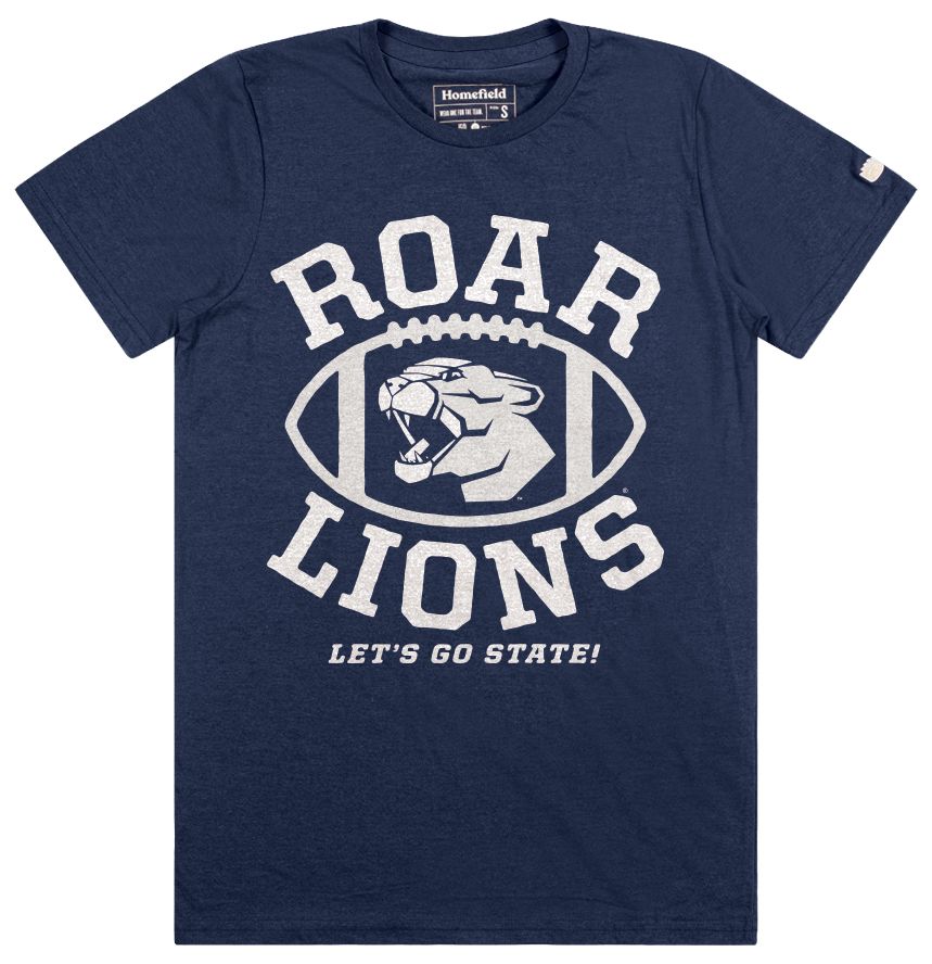 Homefield Men's Penn State Nittany Lions Navy Football Mascot T-Shirt
