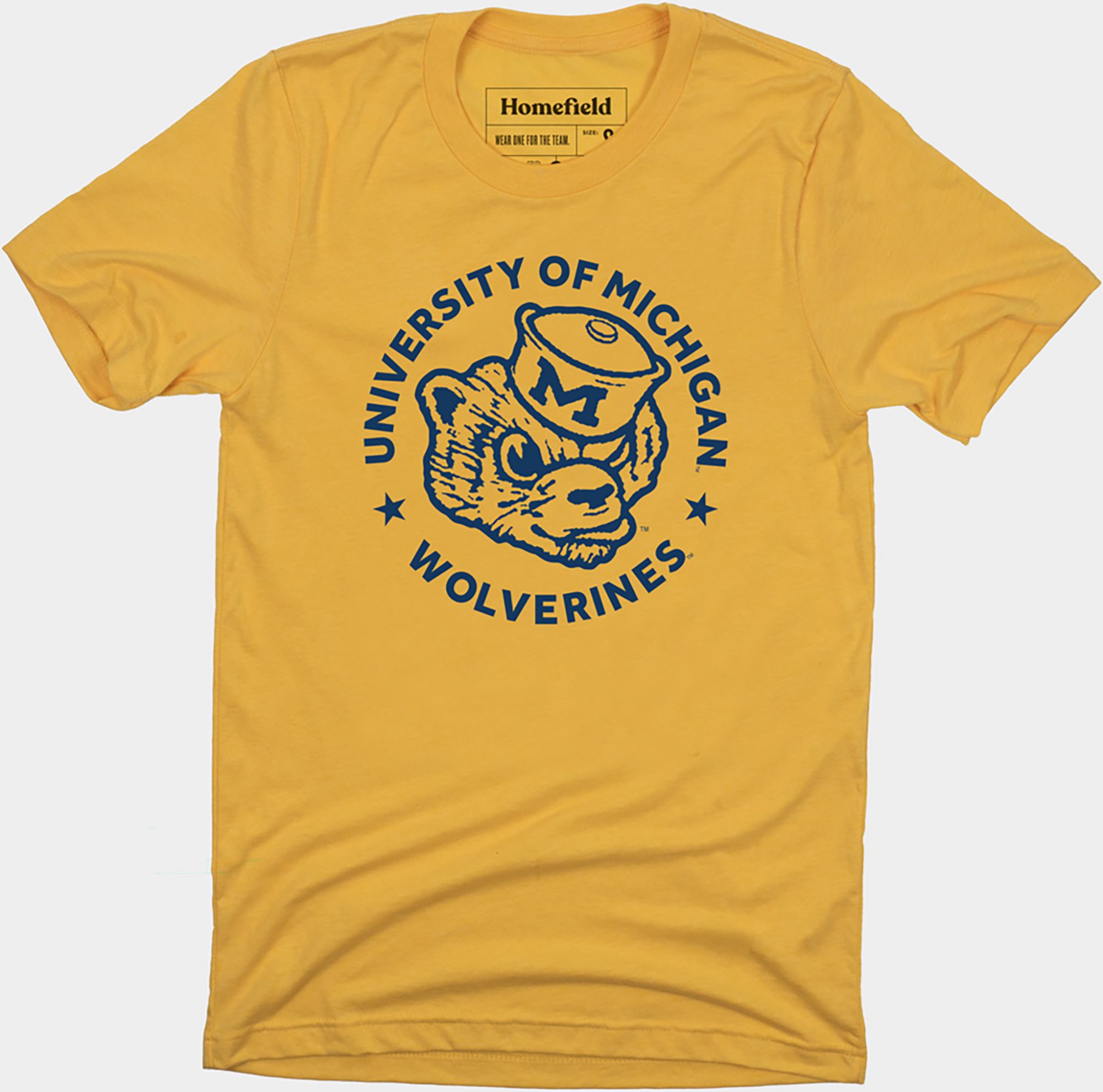 Homefield Men's Michigan Wolverines Yellow Gold Vault T-Shirt