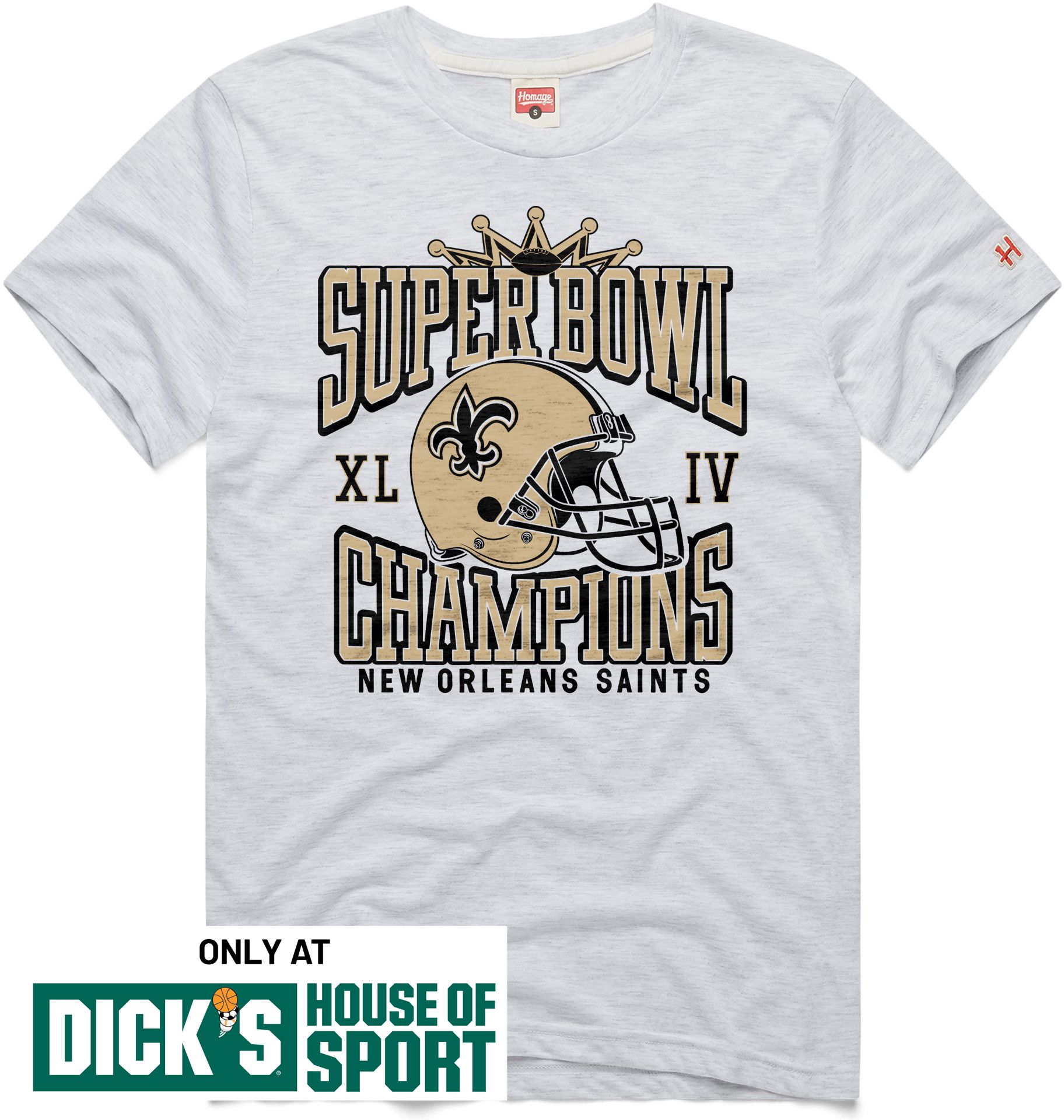 HOMAGE Men's New Orleans Saints Superbowl Champs T-Shirt