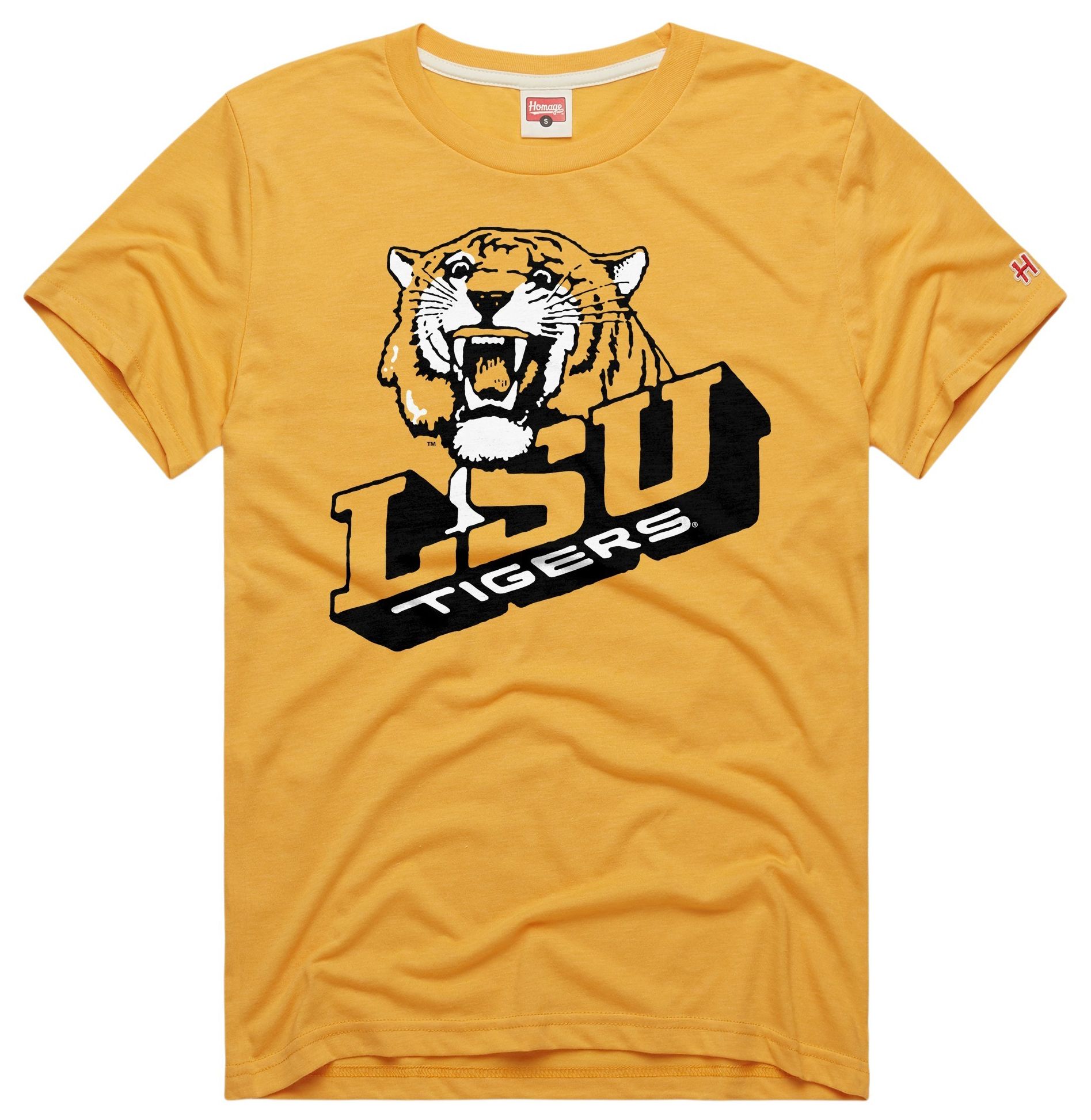 HOMAGE Men's LSU Tigers Gold Alternate Logo T-Shirt