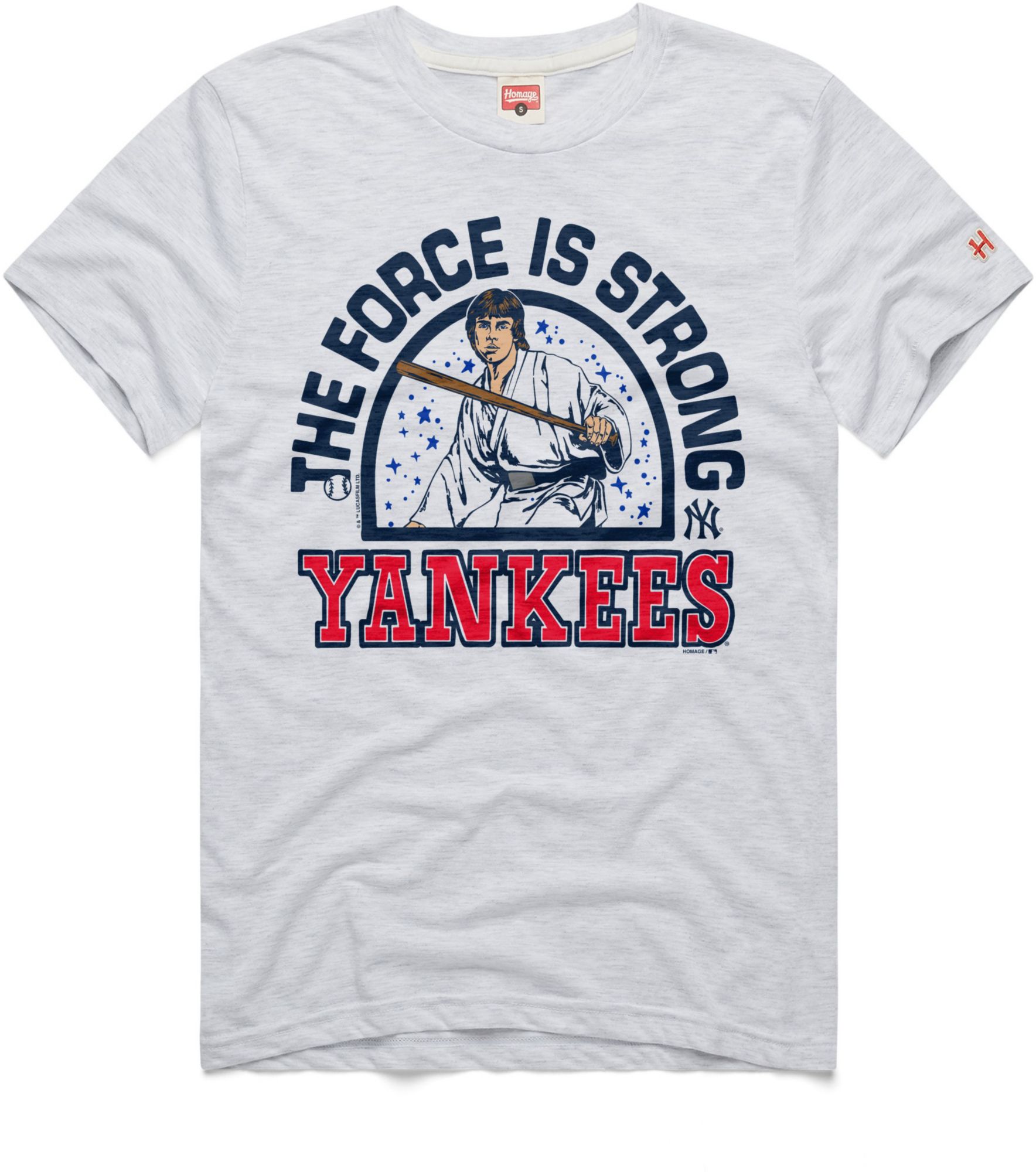 HOMAGE Men's New York Yankees Grey Star Wars T-Shirt