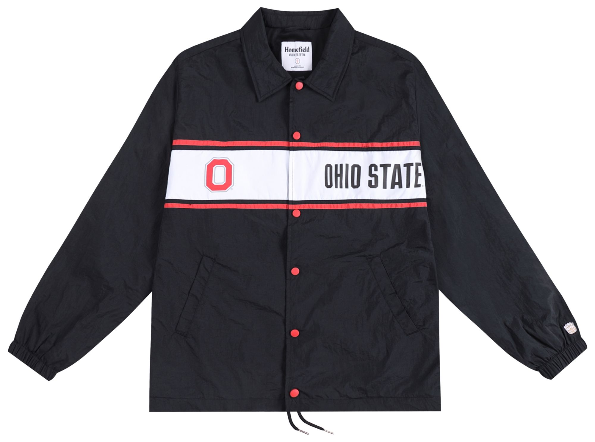 Homefield Men's Ohio State Buckeyes Black Coaches Jacket