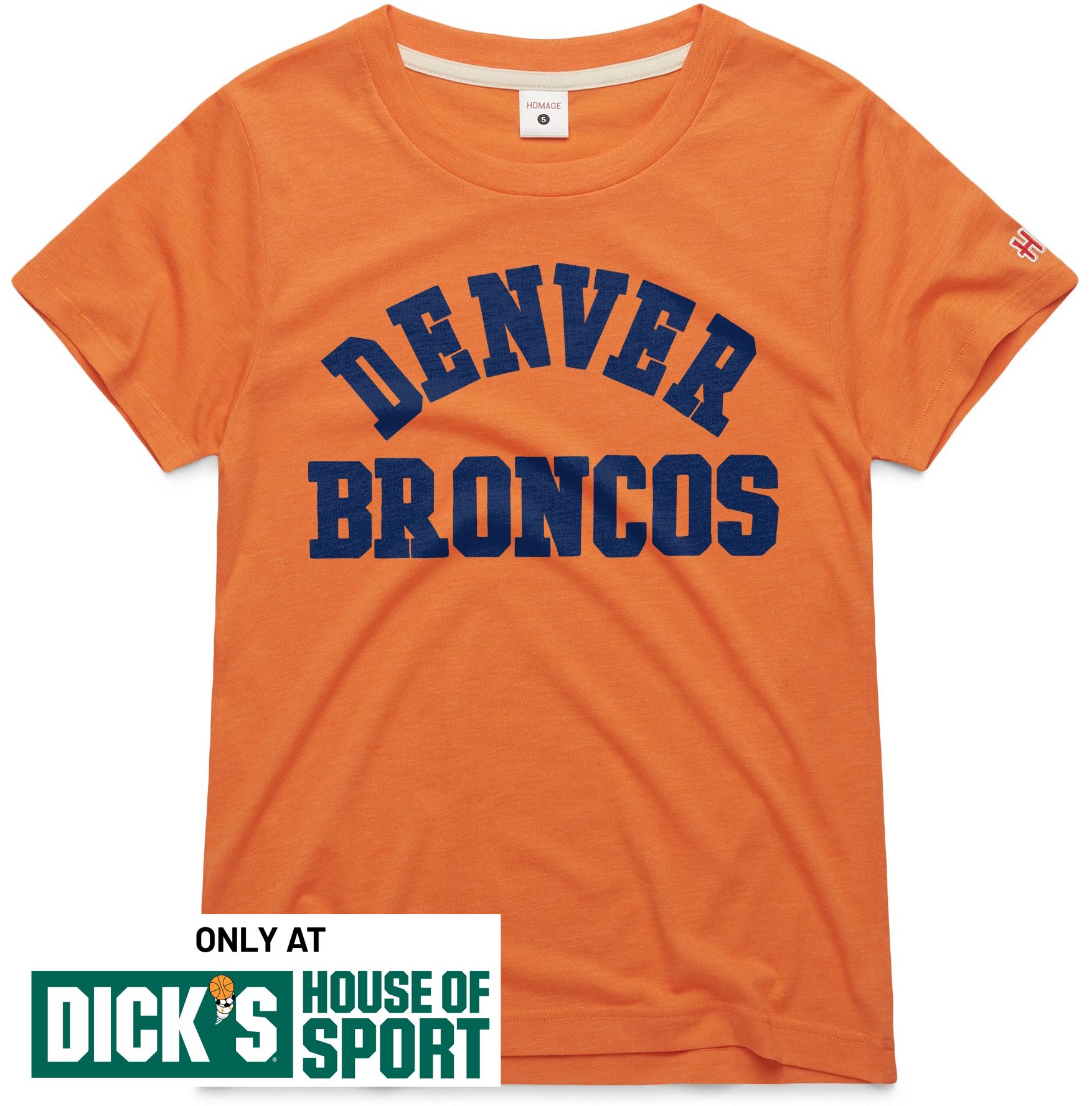 HOMAGE Women's Denver Broncos Orange Classic T-Shirt