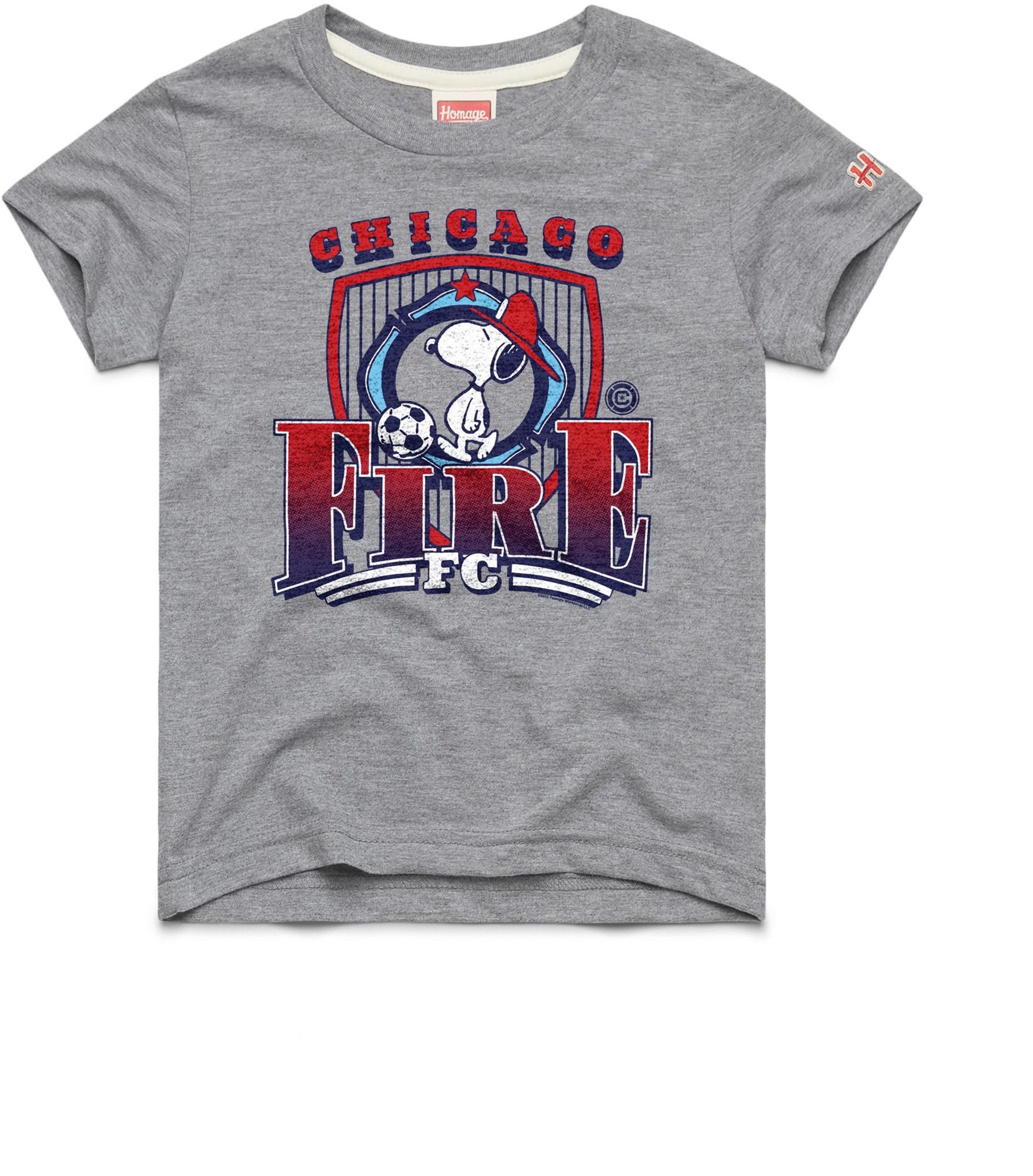 HOMAGE Youth Chicago Fire Peanuts T-Shirt