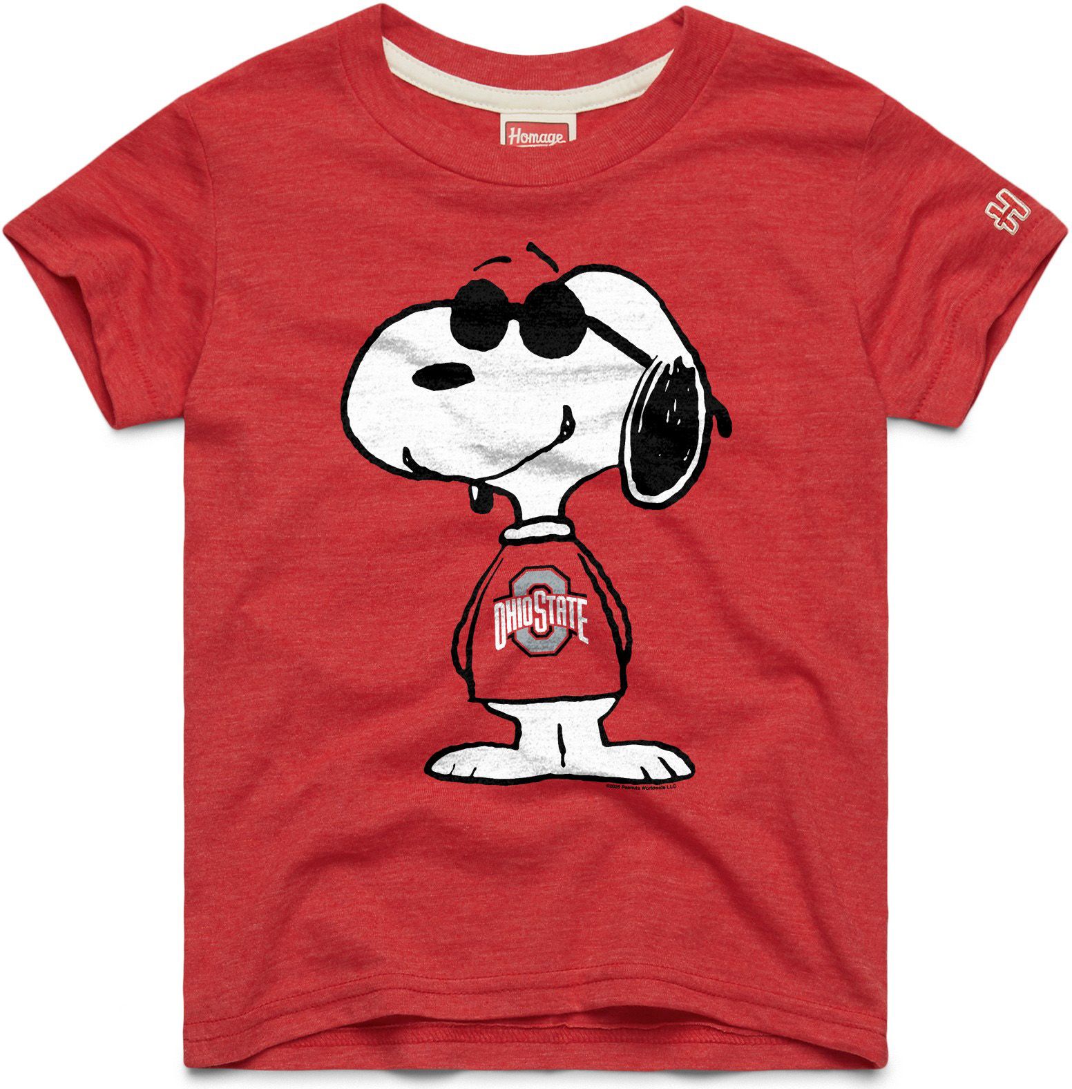 HOMAGE Youth Ohio State Buckeyes Peanuts T-Shirt