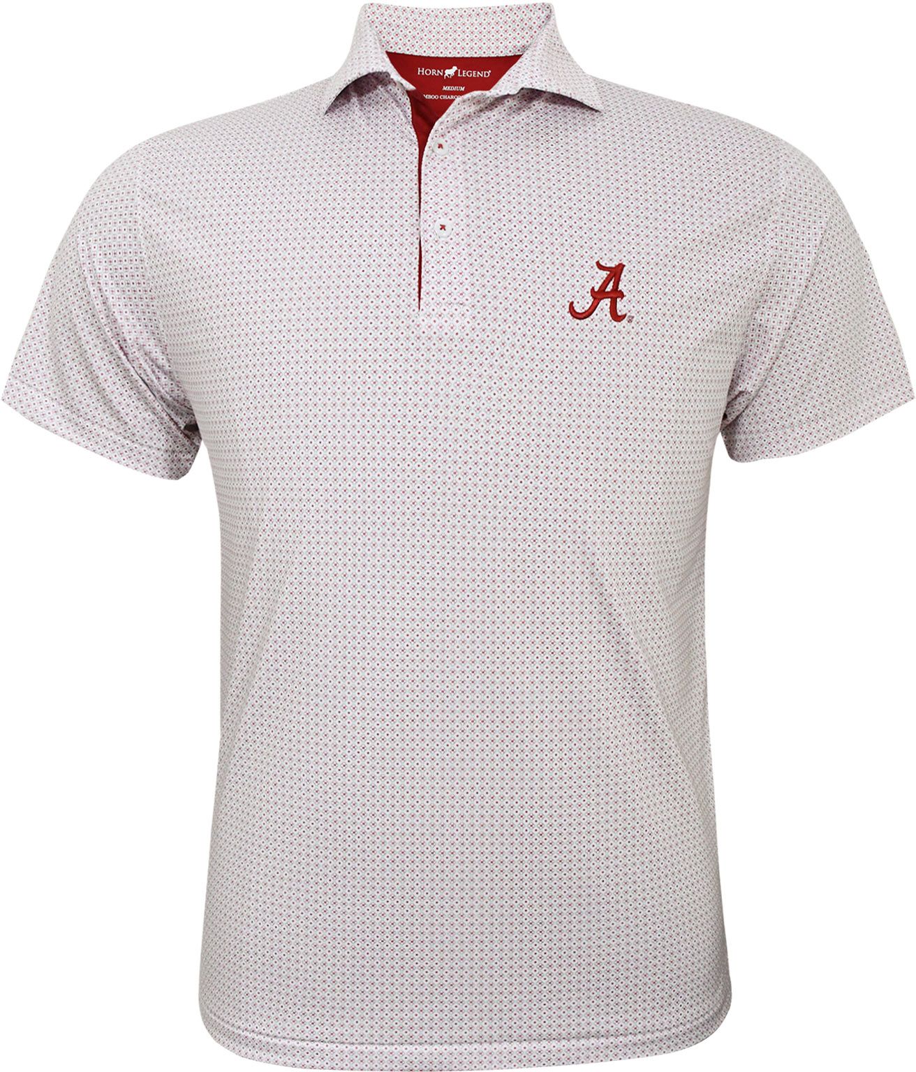 Horn Legend Men's Alabama Crimson Tide Henna Polo