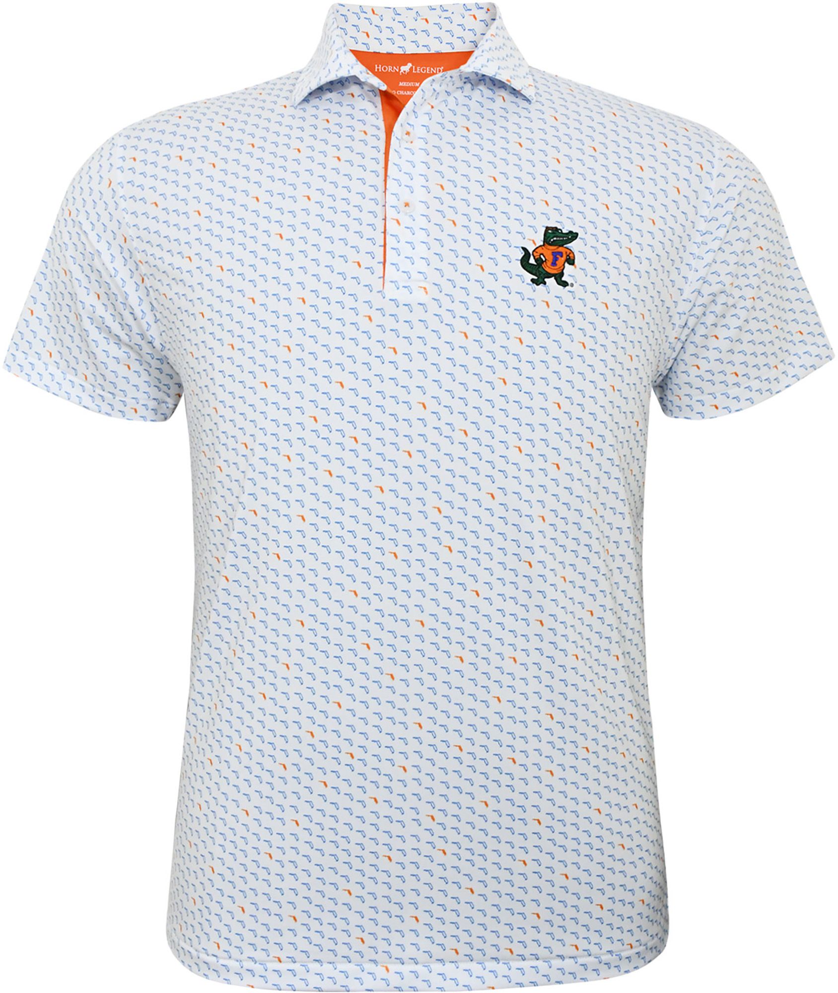 Horn Legend Men's Florida Gators Micro State Polo