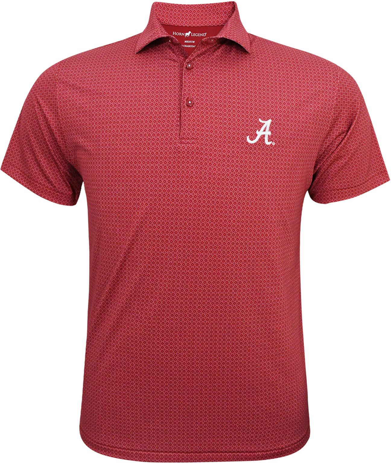 Horn Legend Men's Alabama Crimson Tide Henna Cream Polo
