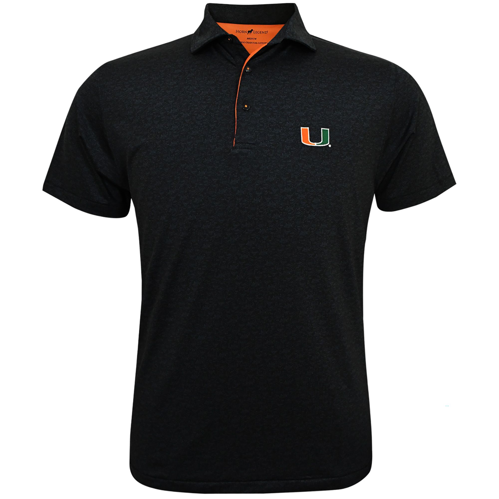Horn Legend Men's Miami Hurricanes Playbook Polo