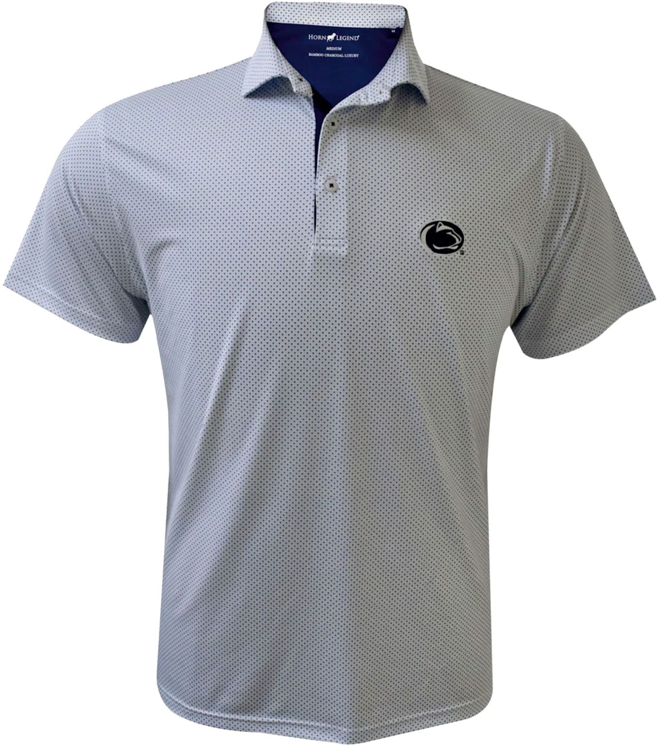 Horn Legend Men's Penn State Nittany Lions Checkers Polo, Blue