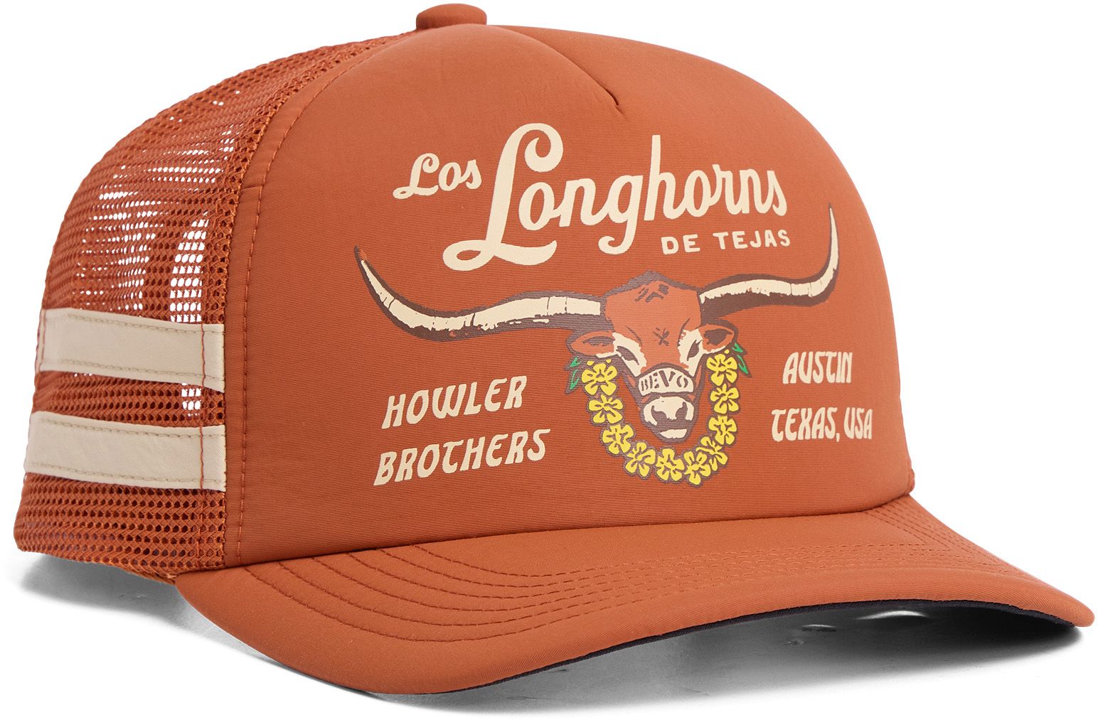 Howler Brothers Adult Texas Longhorns Bevo Stripe Foam Trucker Hat