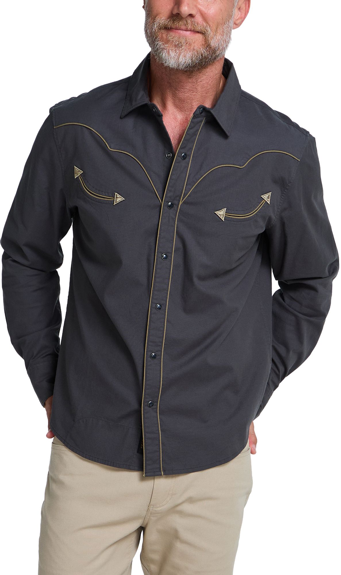 Howler Brothers Men's Broncbuster Long Sleeve Snapshirt