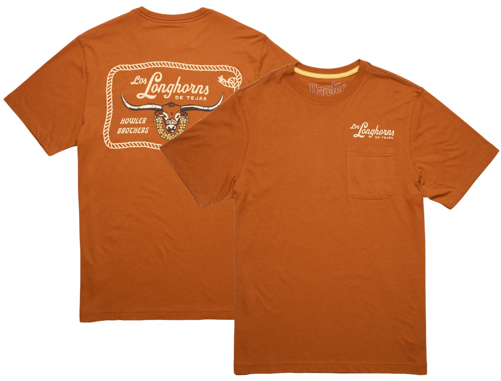 Howler Brothers Adult Texas Longhorns Pocket T-Shirt