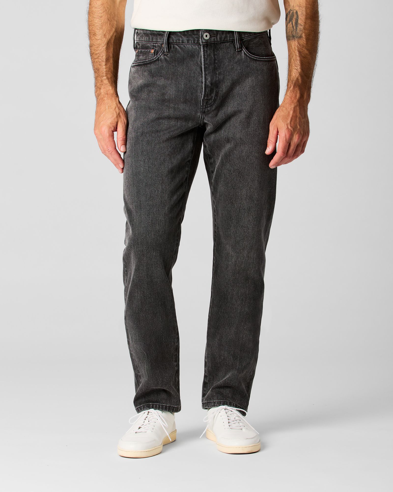 Huckberry Men's Stretch Selvedge Denim HB Straight Fit Pant by Flint and Tinder