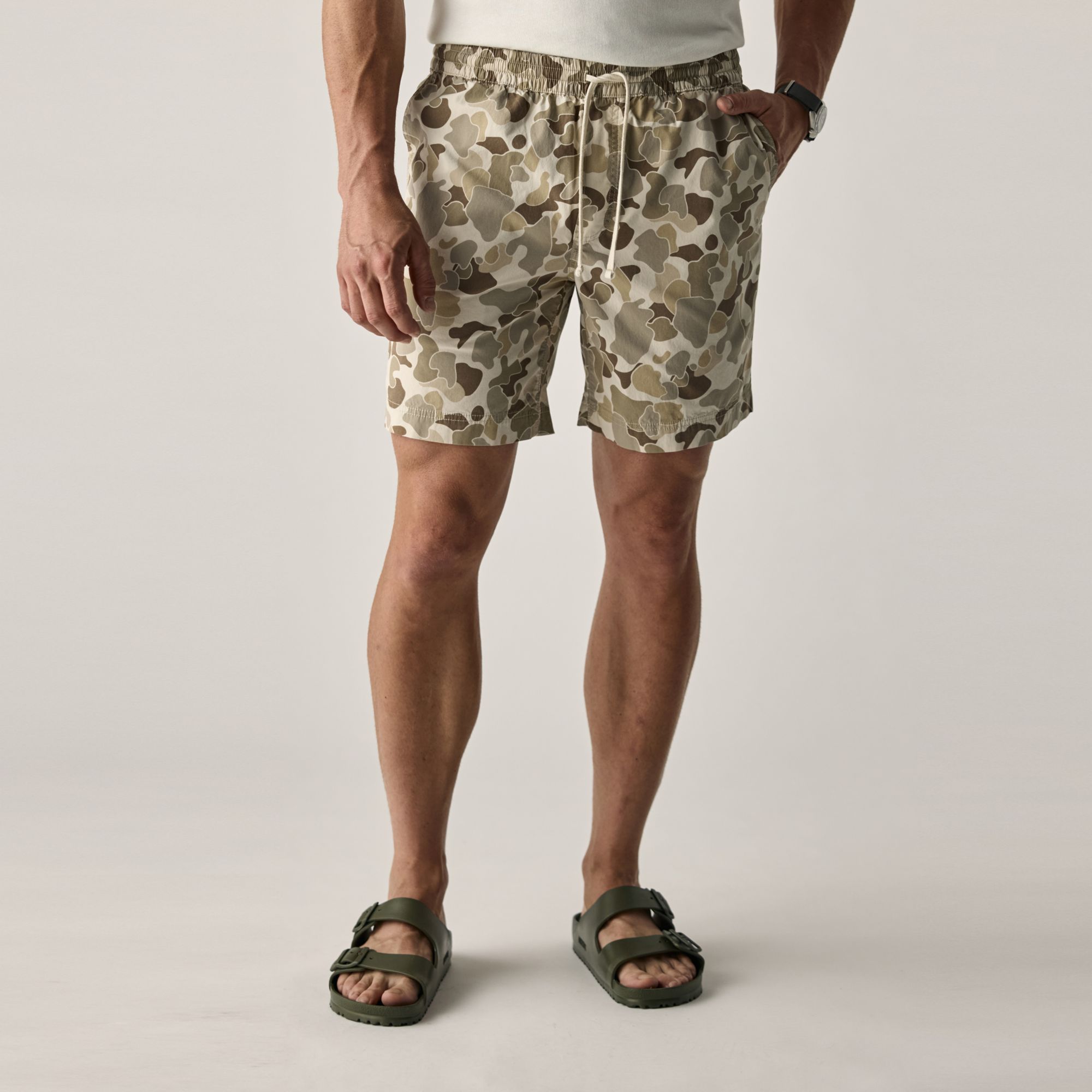 Huckberry Men's 7" Drawstring Canoe Shorts by Flint and Tinder