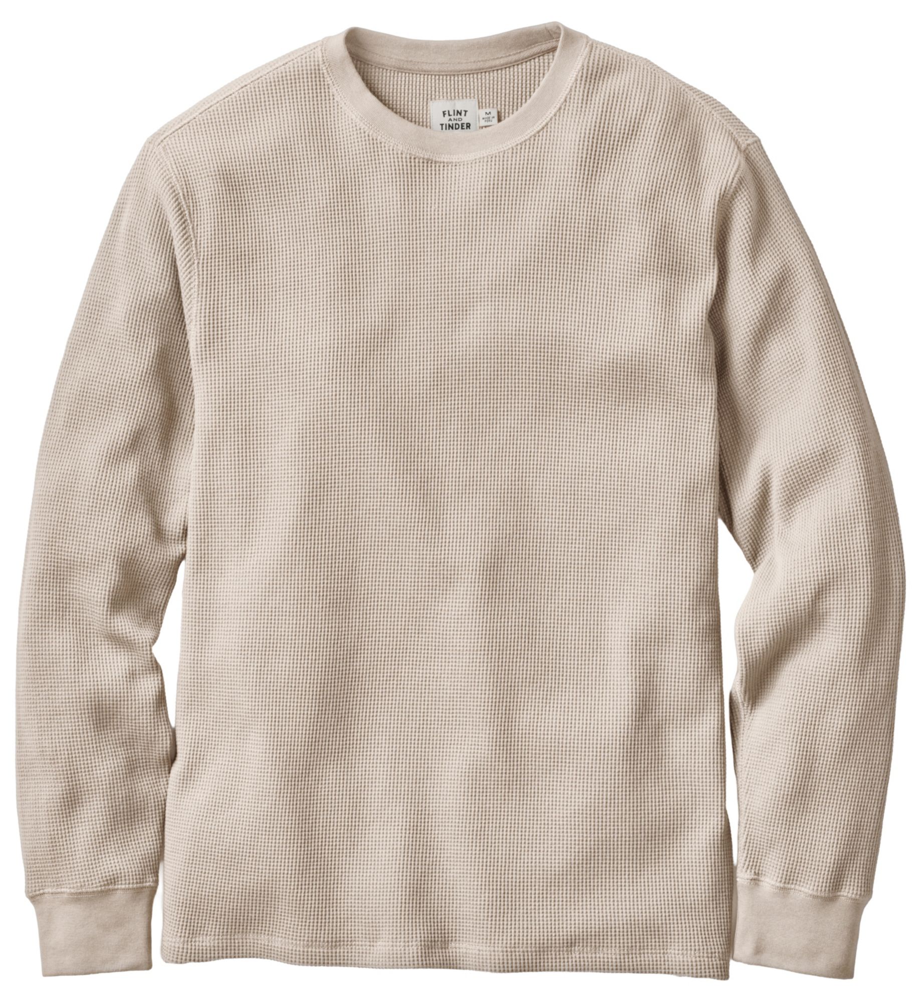 Huckberry Men's Waffle Thermal Crewneck by Flint and Tinder