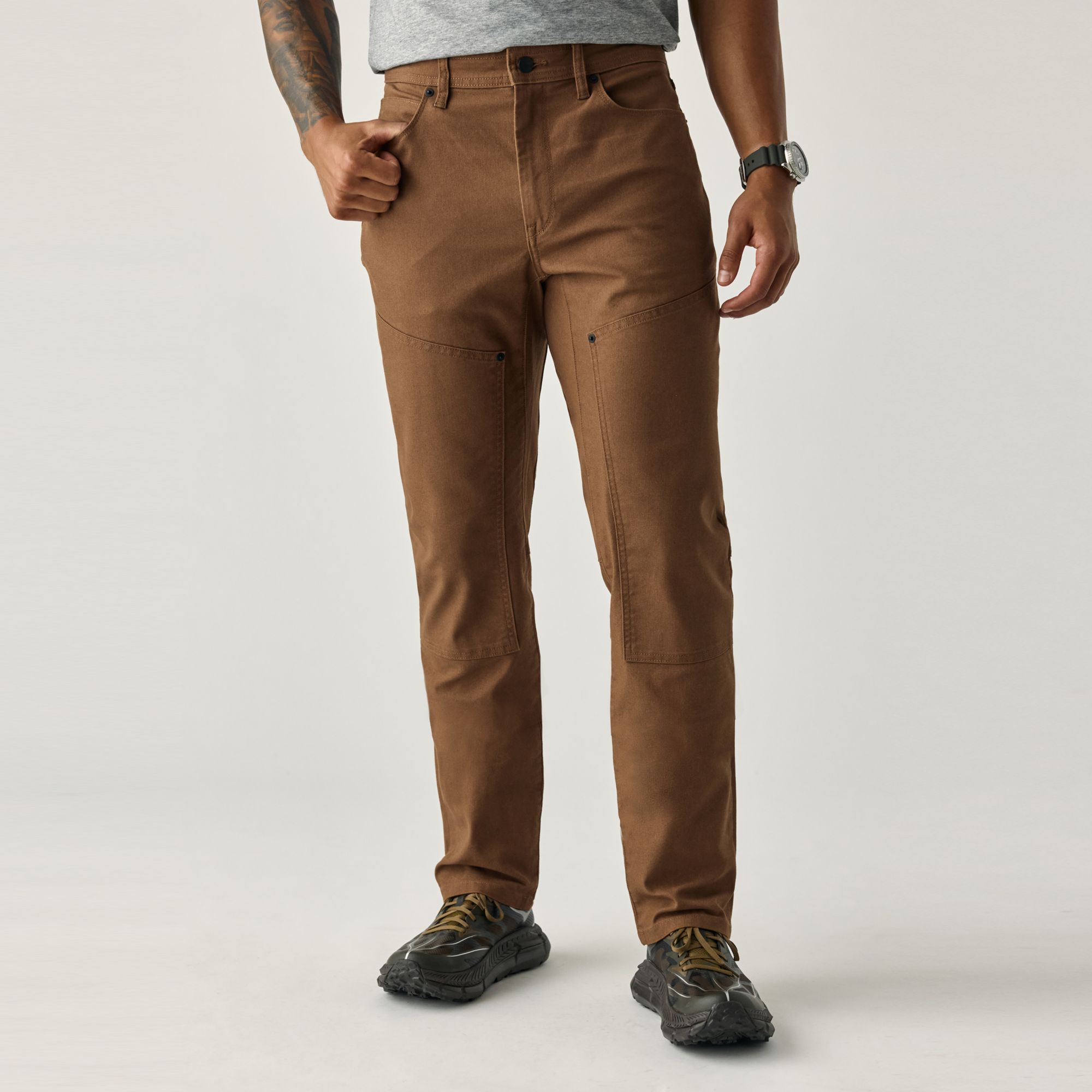 Huckberry Men's Rover Double-Knee Work Pants HB Straight Fit Pant by PROOF