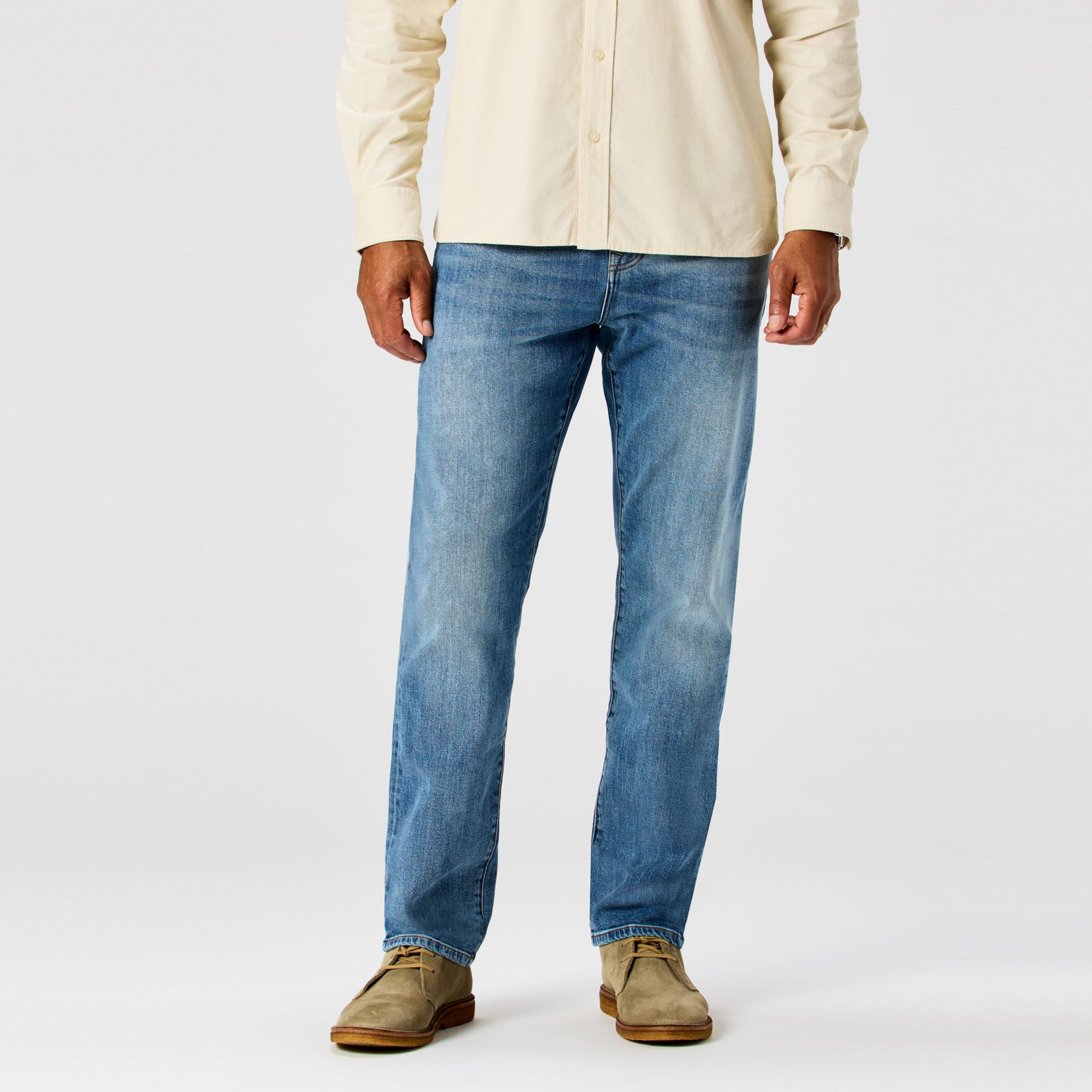 Huckberry Men's Stretch Selvedge Denim HB Athletic Tapered Fit Pant by Flint and Tinder