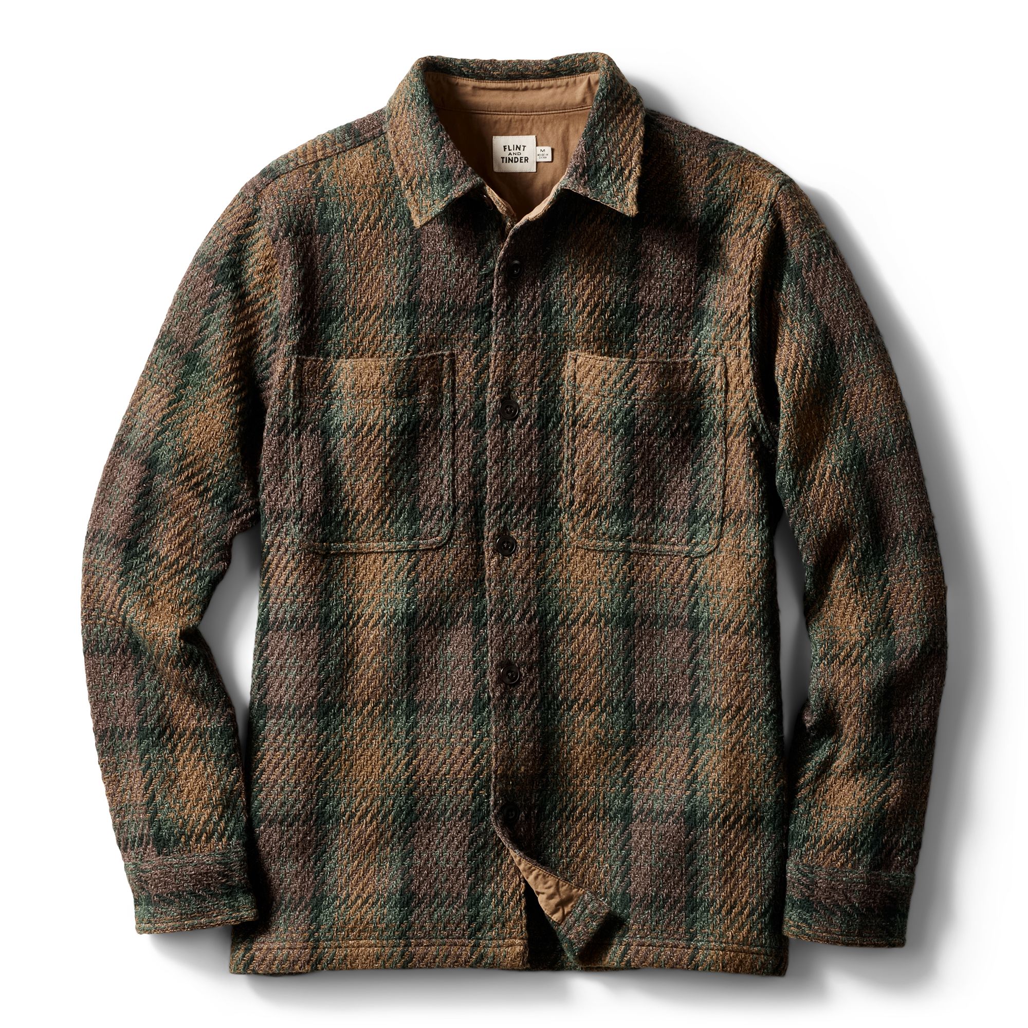 Huckberry Men's Cabin Flannel Overshirt by Flint and Tinder