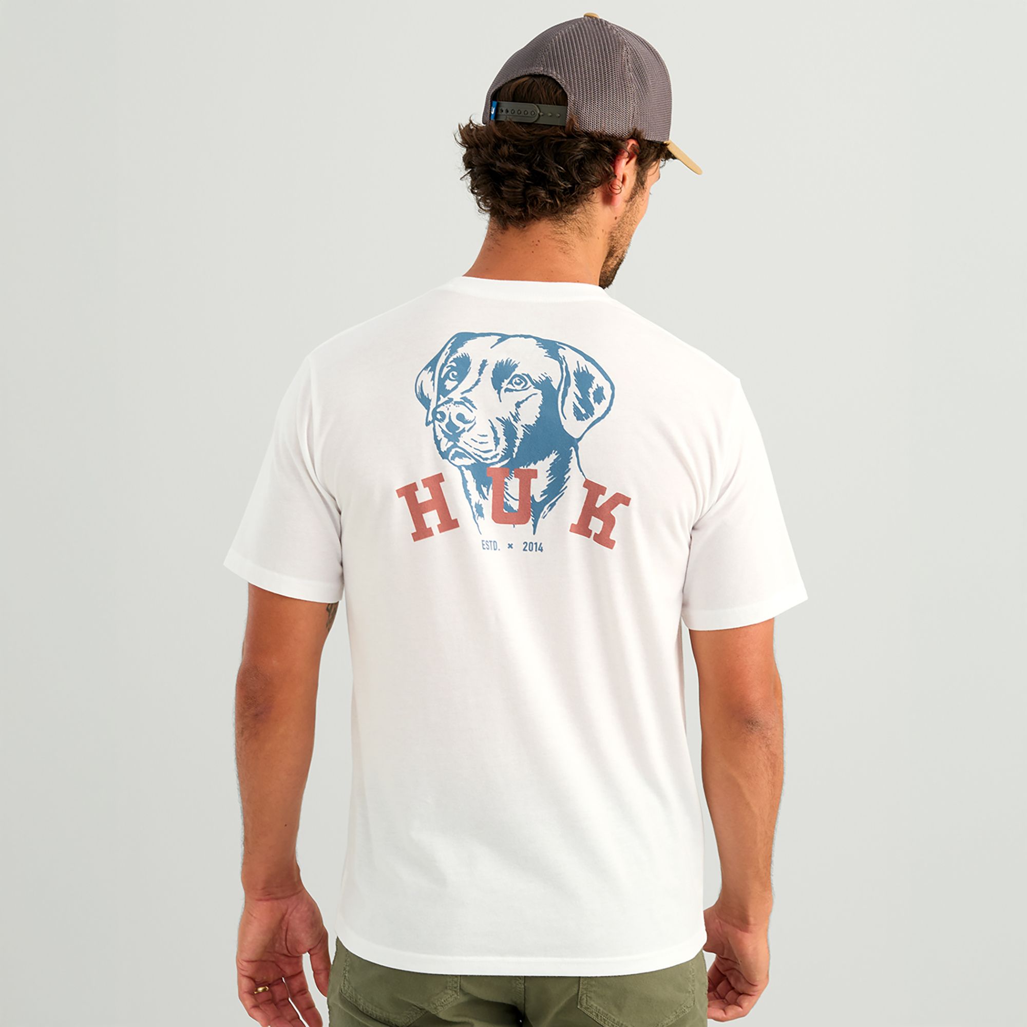 HUK Lab Sketch Short Sleeve Pocket T-shirt - White M