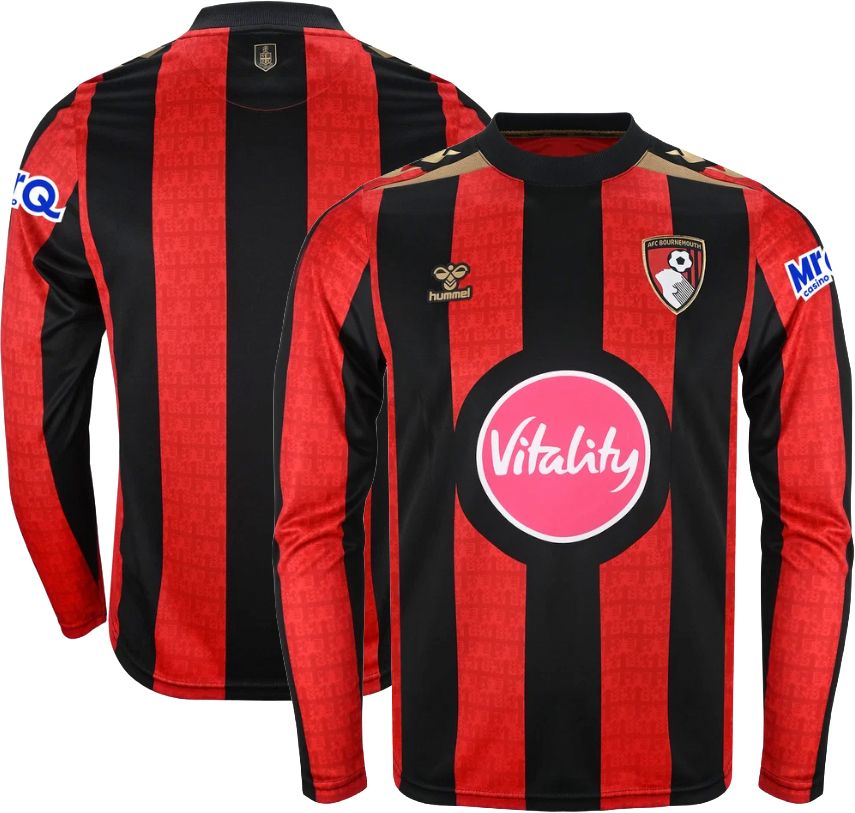 Hummel Adult AFC Bournemouth 2026 Home Long Sleeve Replica Jersey