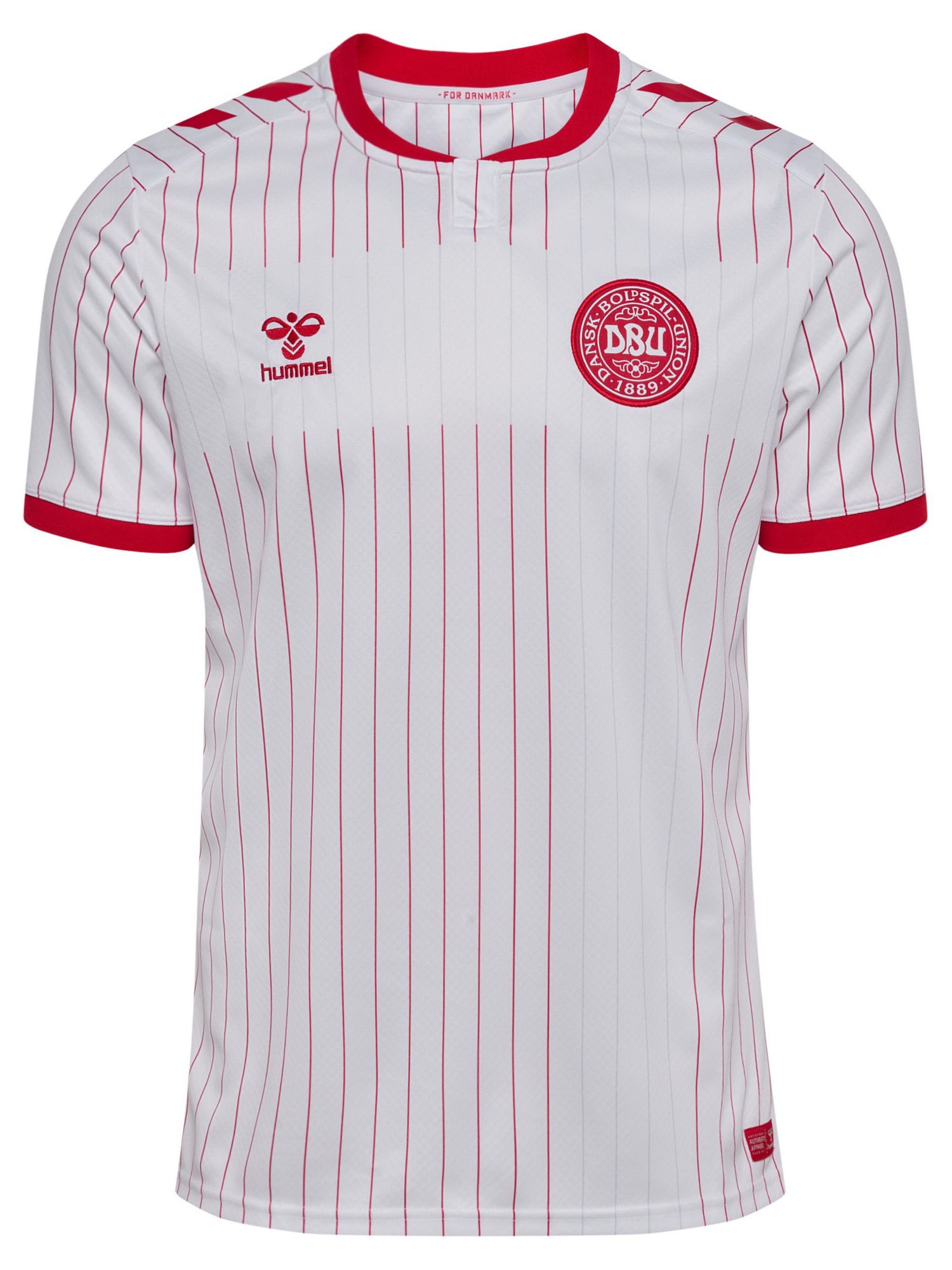 Hummel Adult Denmark White Away Authentic Jersey