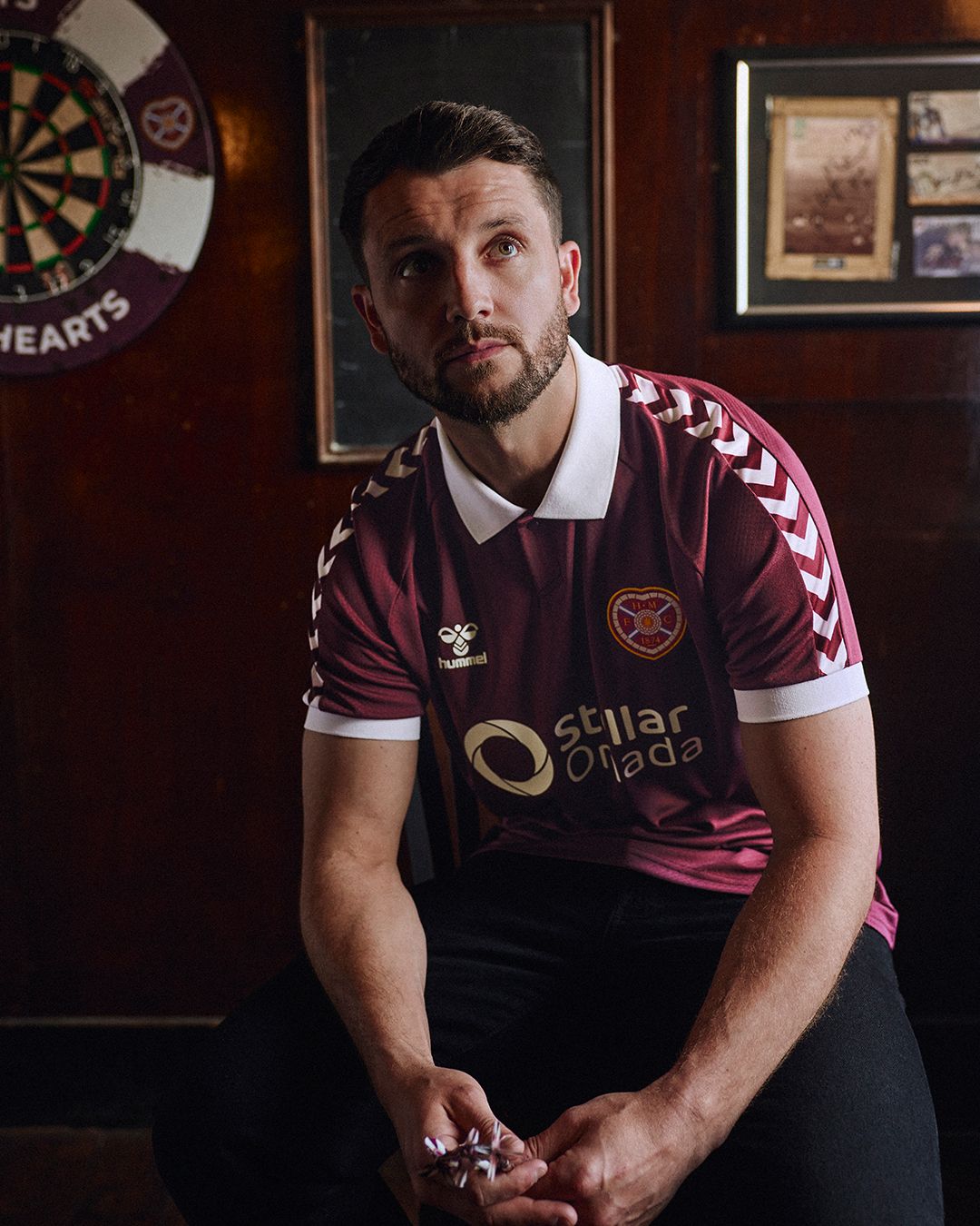 Hummel Adult Heart of Midlothian FC 2026 Maroon Home Replica Jersey