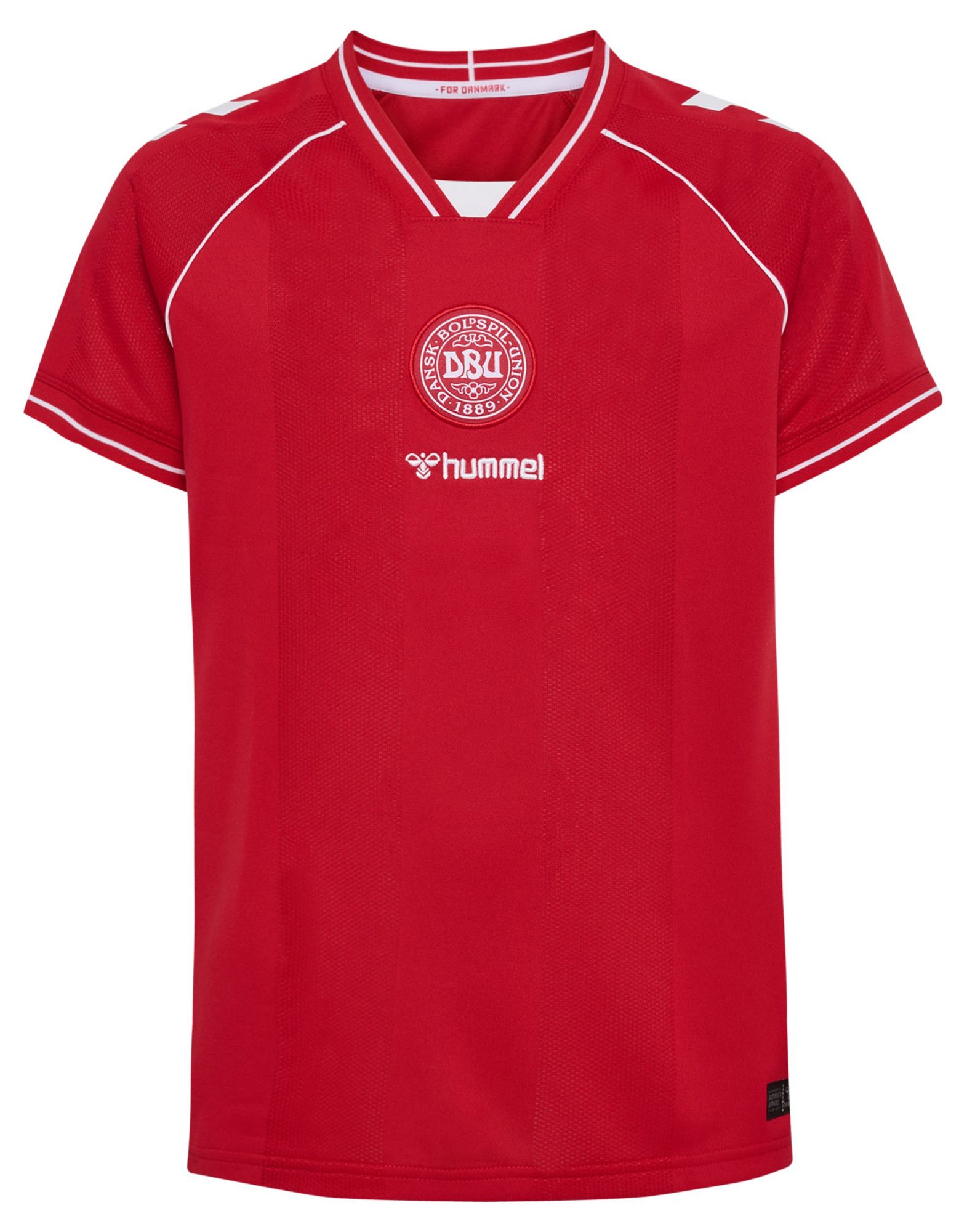 Hummel Youth Denmark Red Home Replica Jersey
