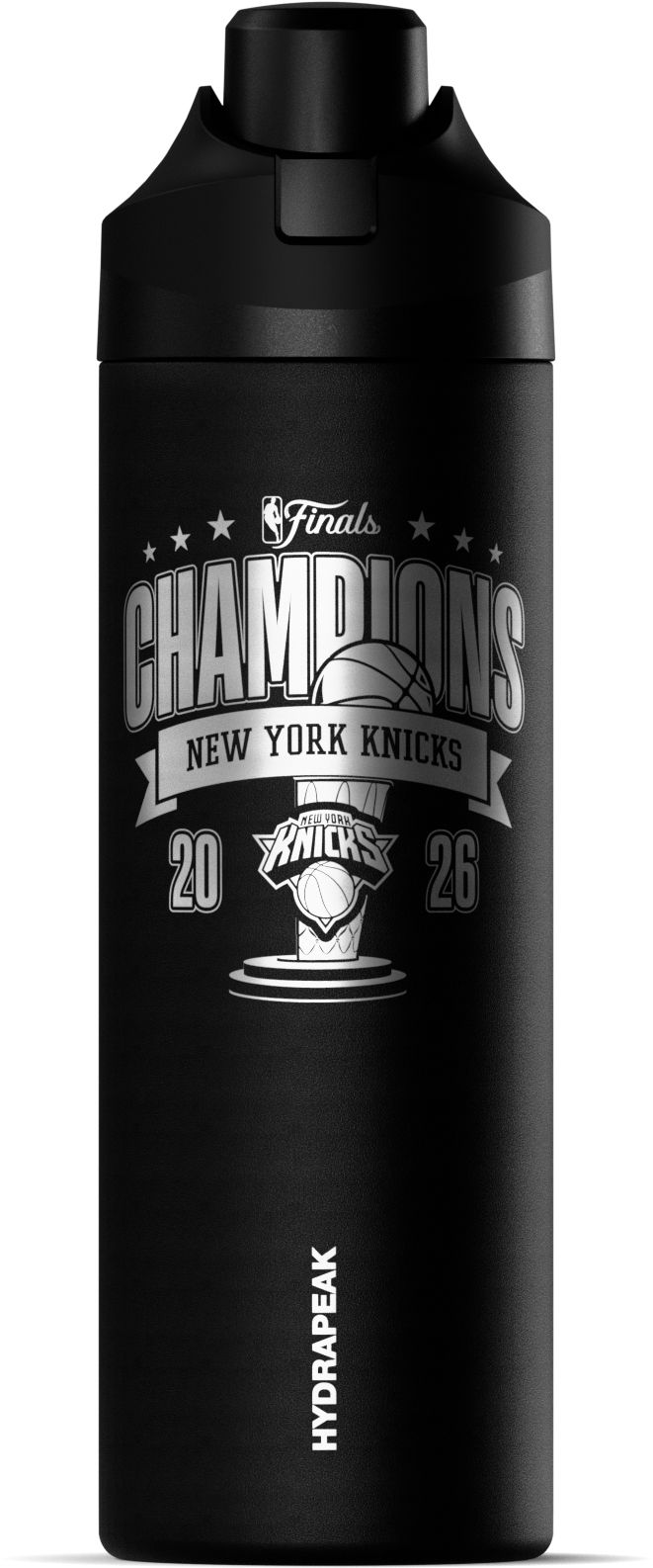 HydraPeak Adult 2026 NBA Champions New York Knicks 26oz. Oasis Water Bottle