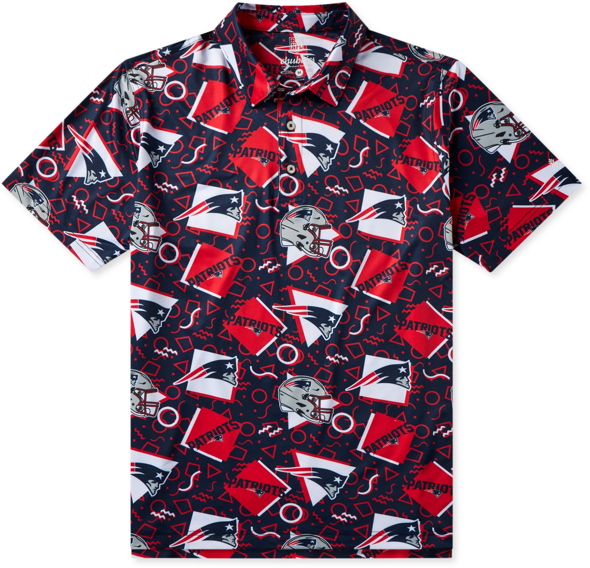 chubbies Men's New England Patriots Game Day Polo
