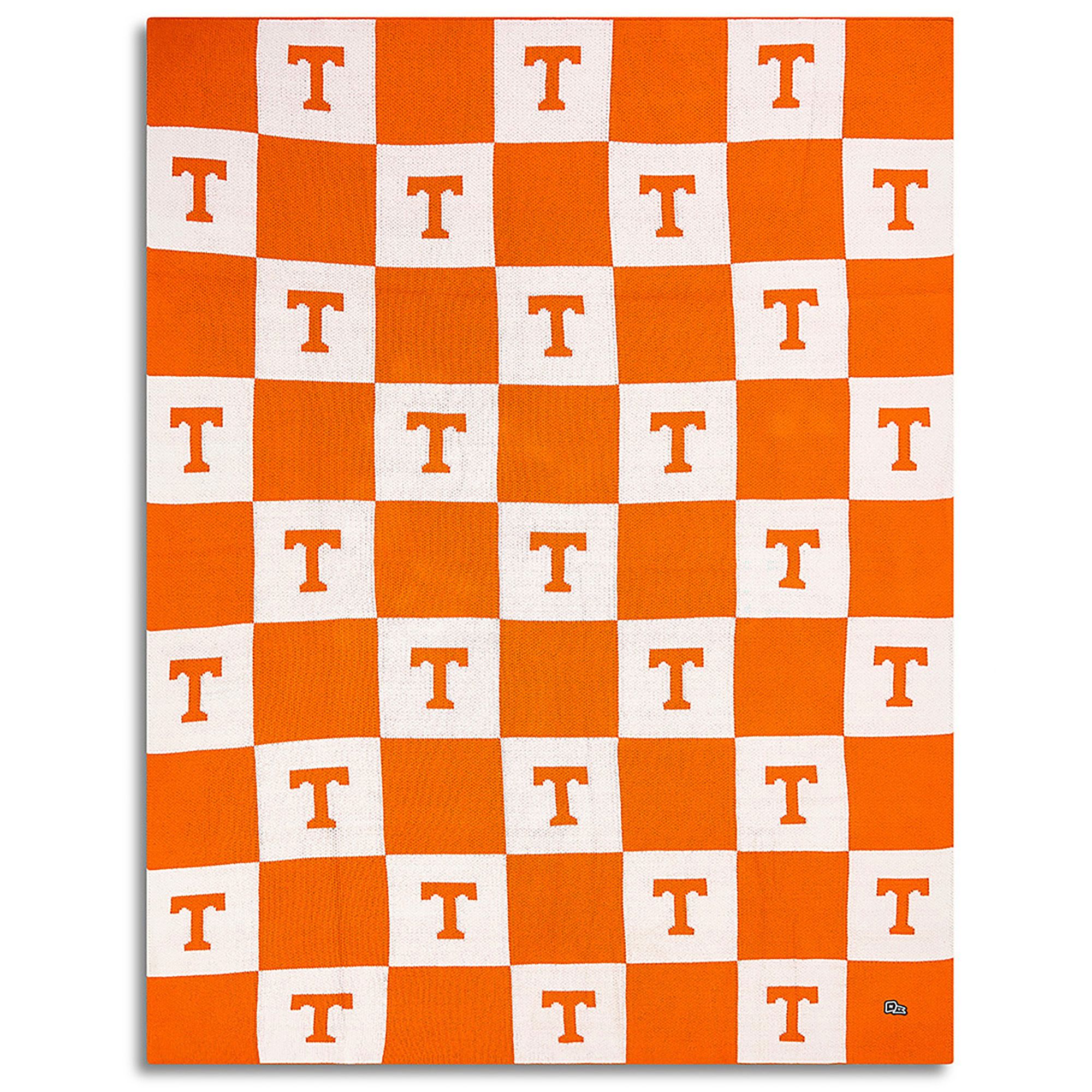 Hype and Vice Women's Tennessee Volunteers Orange First Class Intarsia Blanket