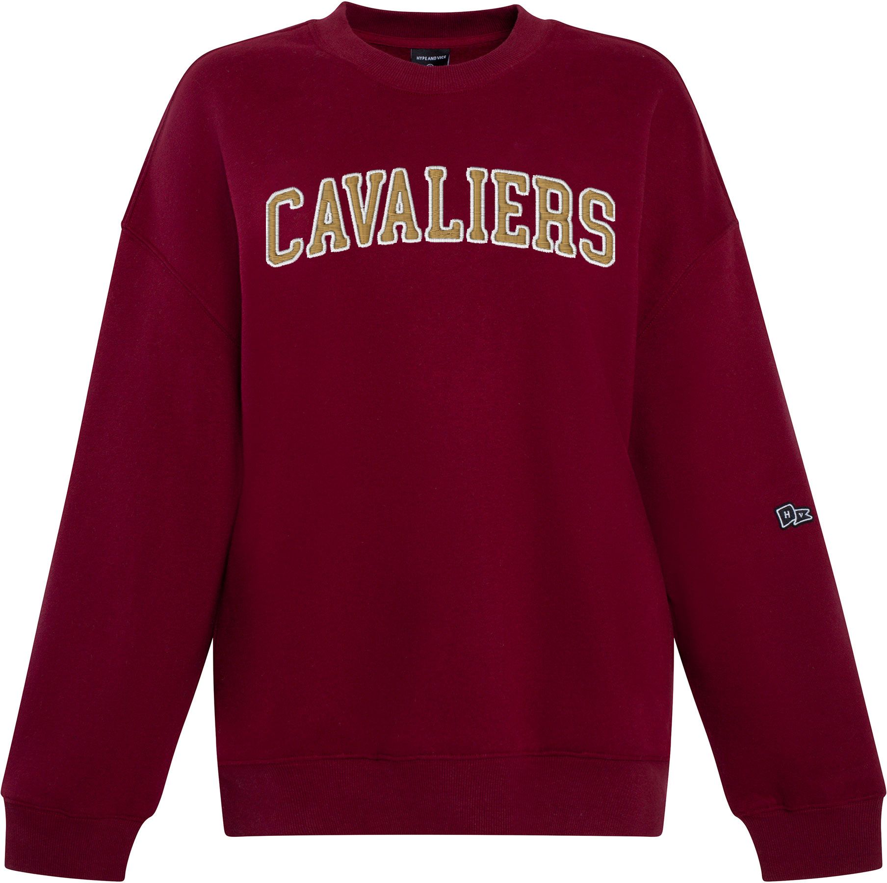 Hype and Vice Women's Cleveland Cavaliers Offside Crewneck Sweatshirt