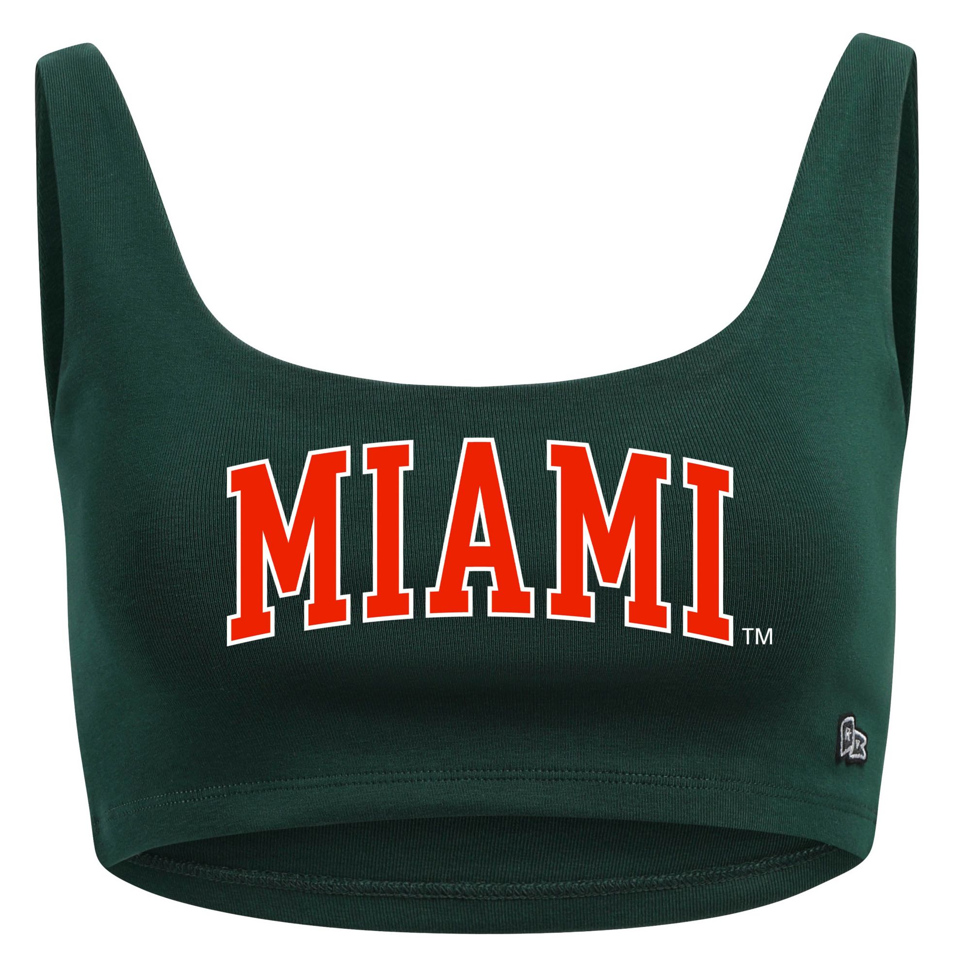 Hype and Vice Women's Miami Hurricanes Green Scoopneck Tank