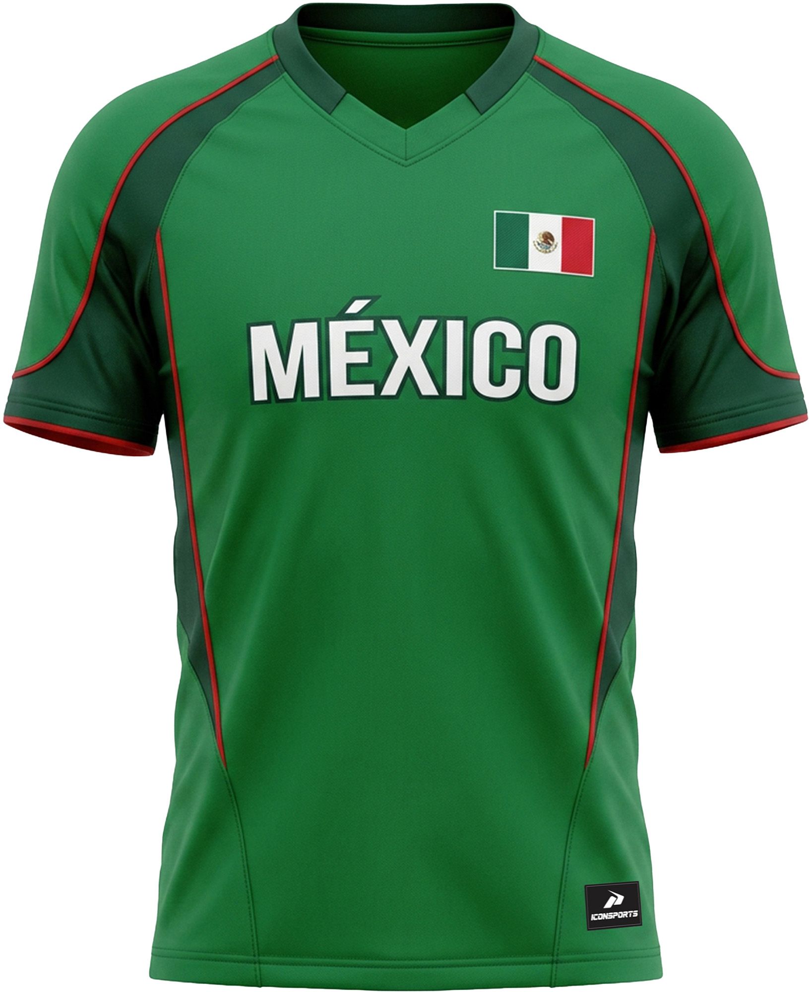 Icon Sports Group Youth Mexico Green Game Day T-Shirt