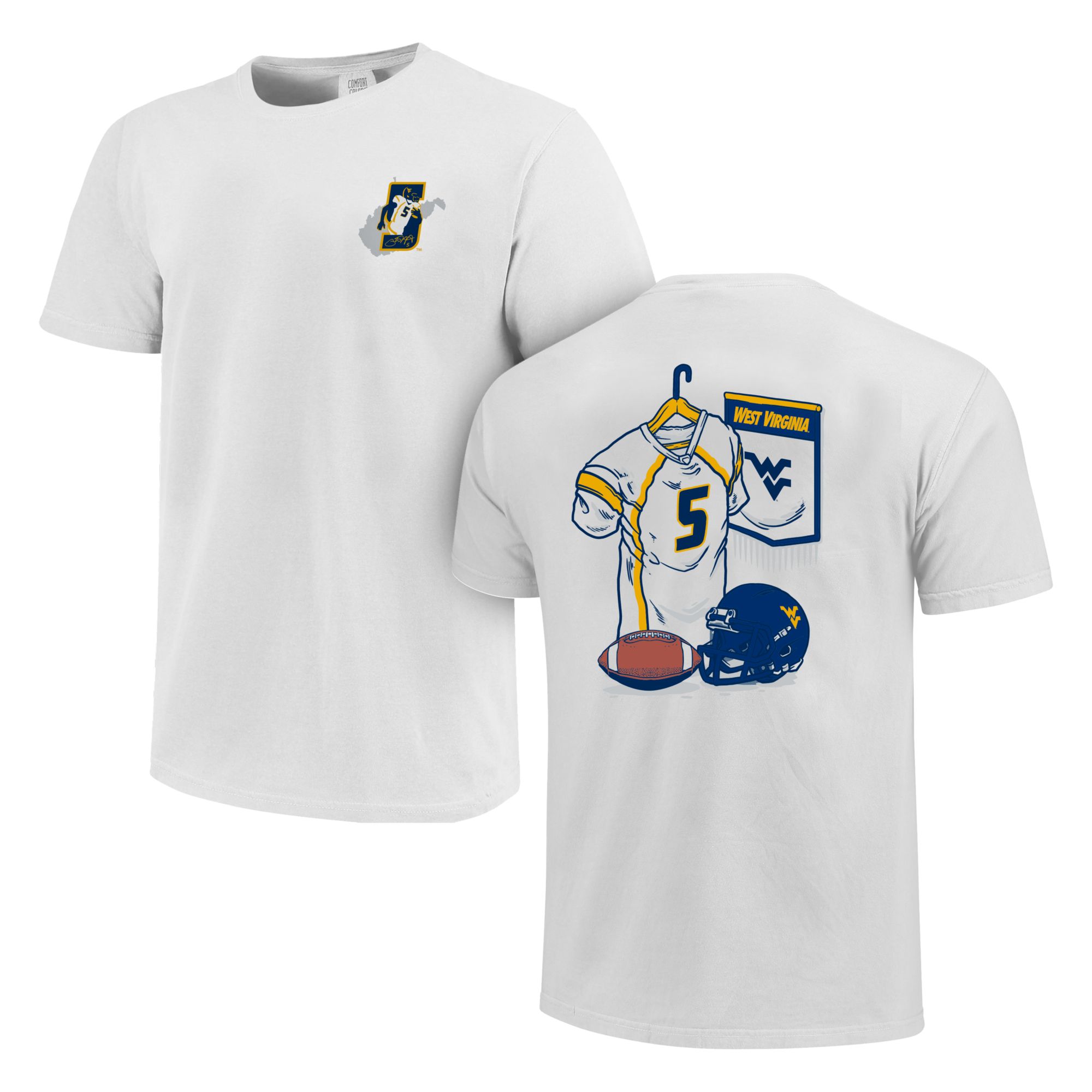 Image One Adult West Virginia Mountaineers 'Pat White' Jersey T-Shirt