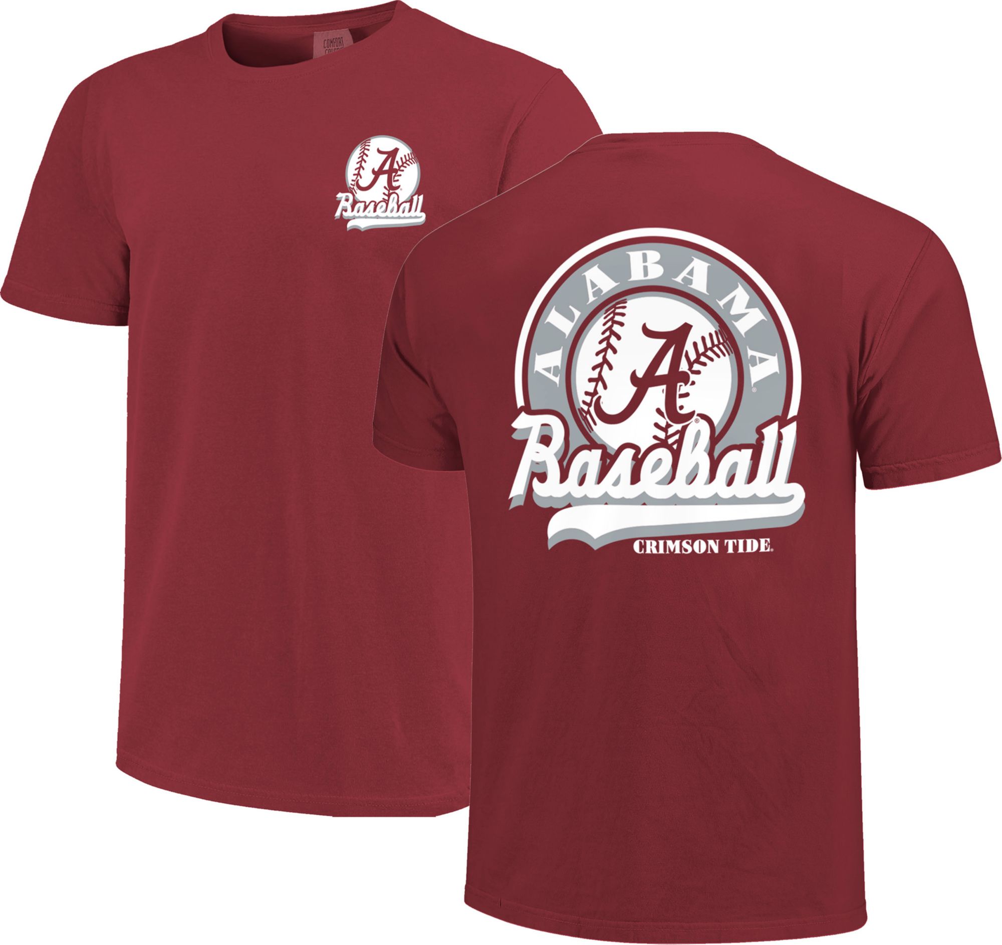 Image One Men's Alabama Crimson Tide Chili Baseball Script T-Shirt