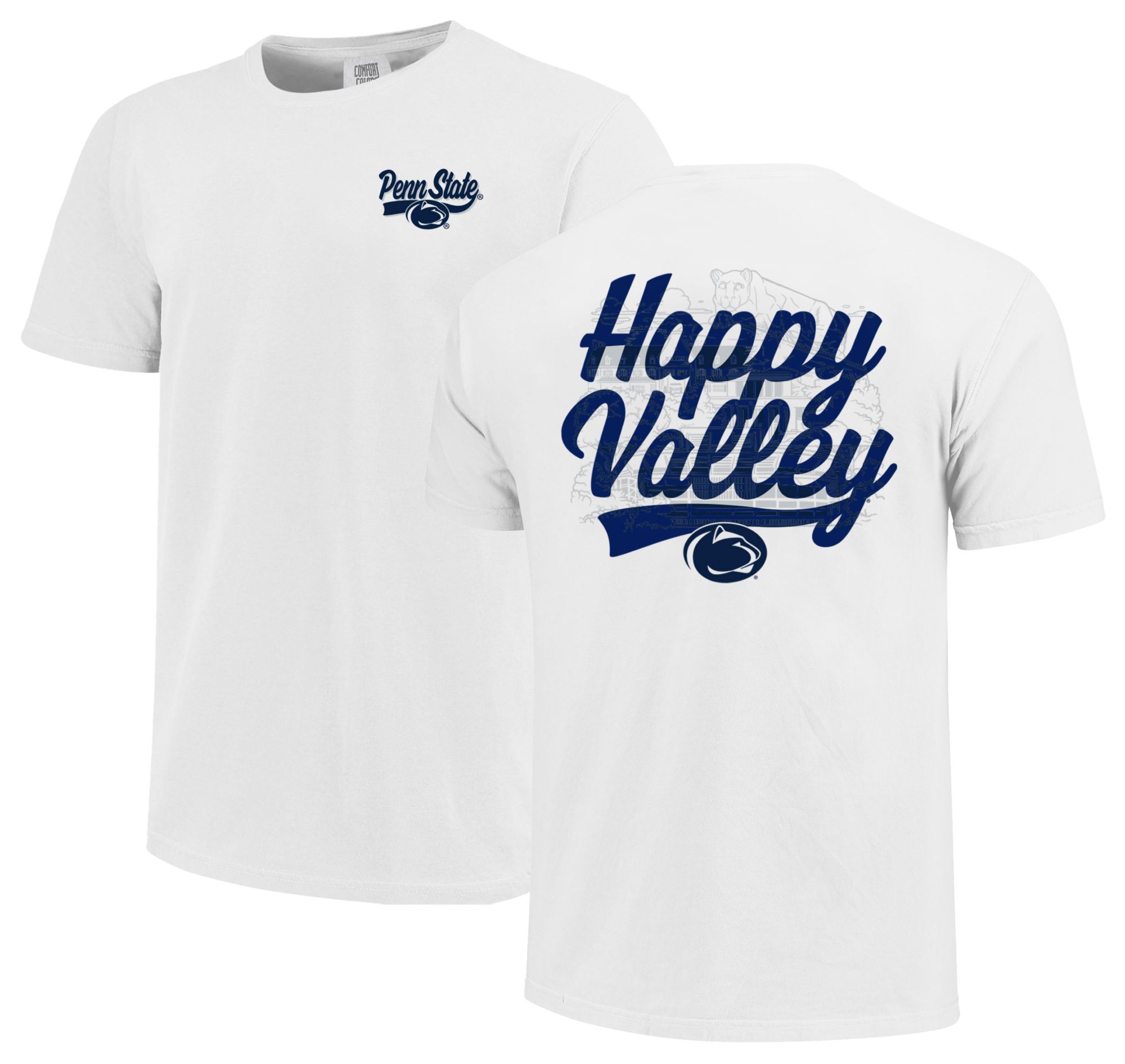 Image One Men's Penn State Nittany Lions White Campus Script T-Shirt