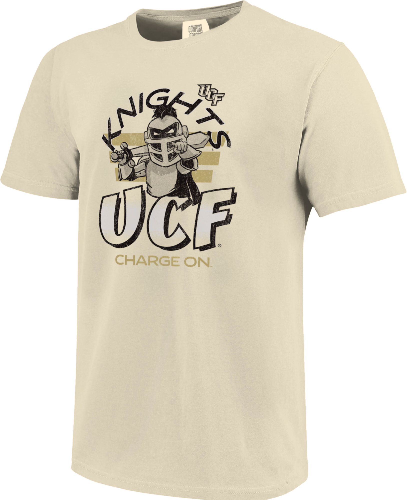 Image One Men's UCF Knights Black Triple Stripe T-Shirt