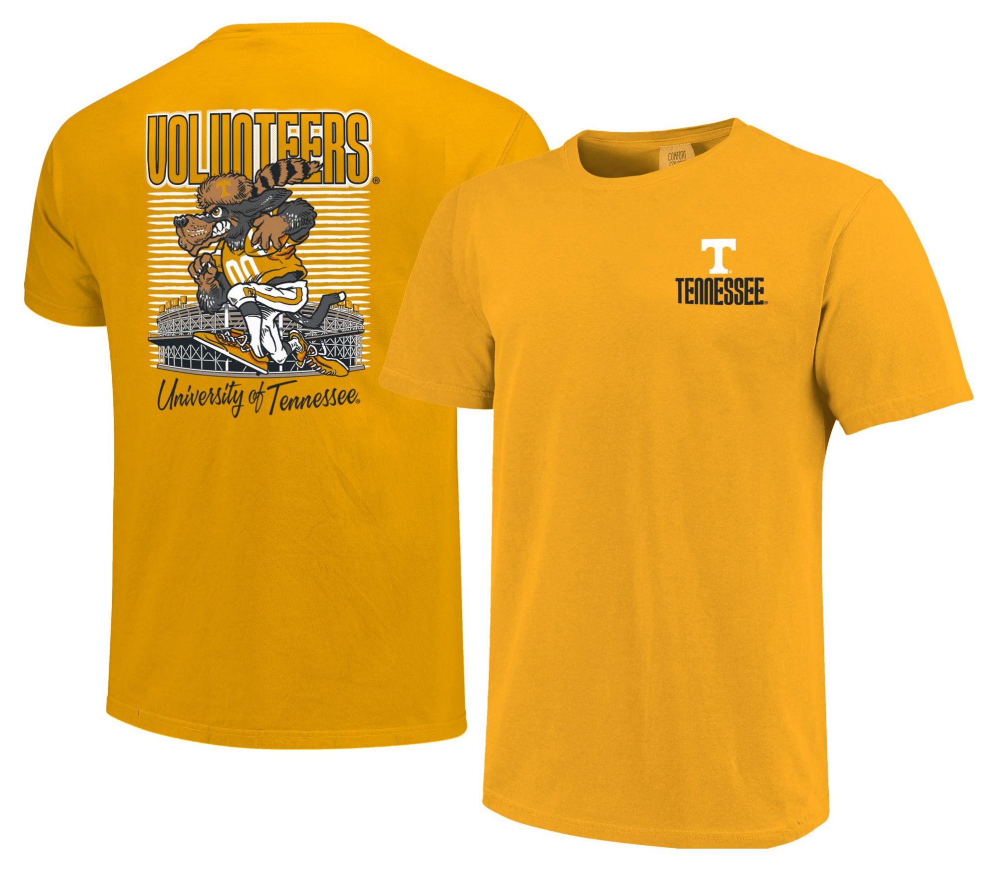 Image One Men's Tennessee Volunteers Bright Orange Drop Shadow T-Shirt