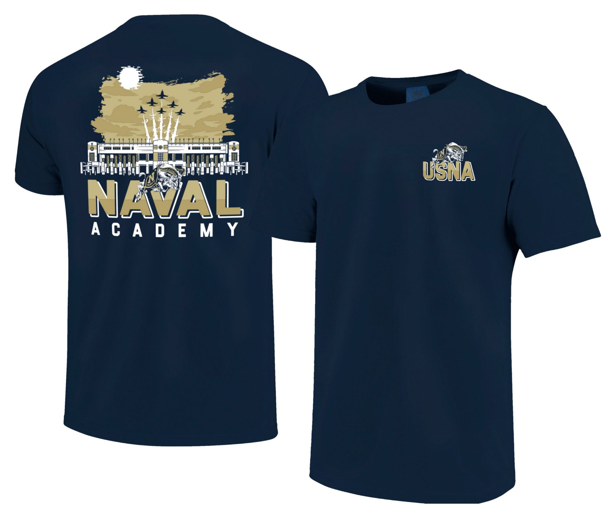 Image One Men's Navy Midshipmen Stadium Flyover T-Shirt