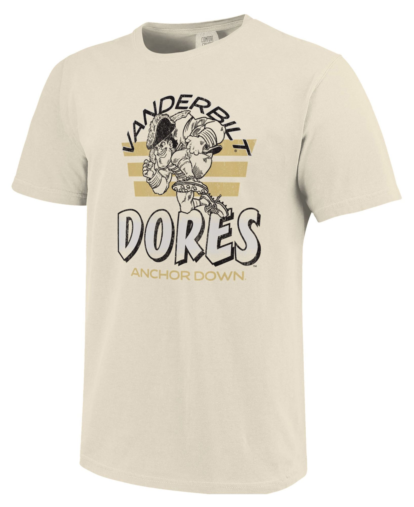 Image One Men's Vanderbilt Commodores Red Triple Stripe Overlay T-Shirt